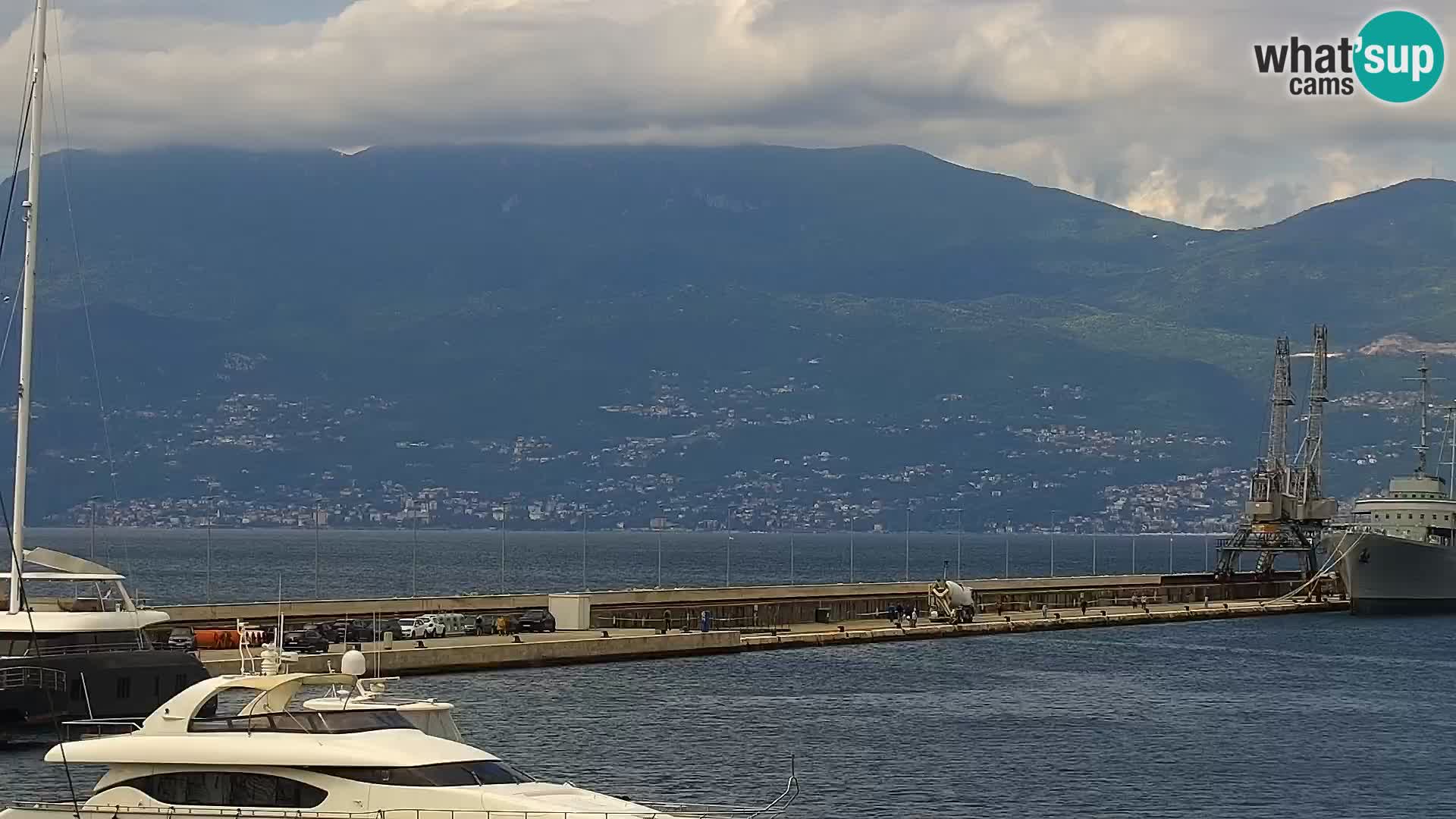 Die Riva und Marina in Rijeka – Live Webcam Kroatien