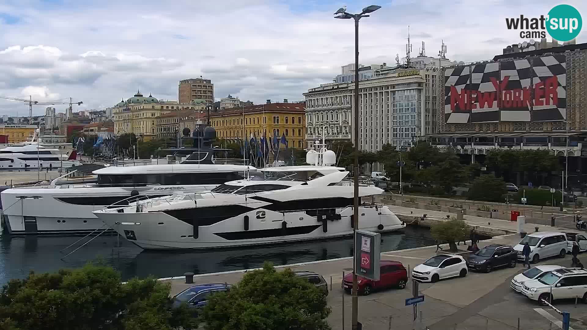 Die Riva und Marina in Rijeka – Live Webcam Kroatien