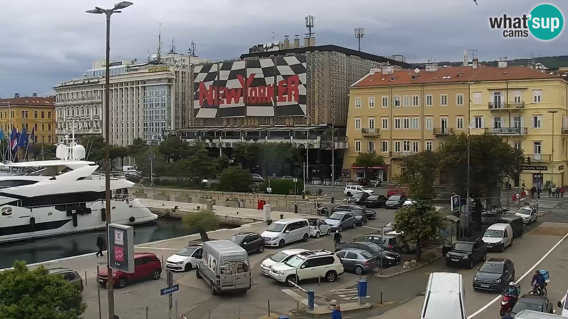 Die Riva und Marina in Rijeka – Live Webcam Kroatien
