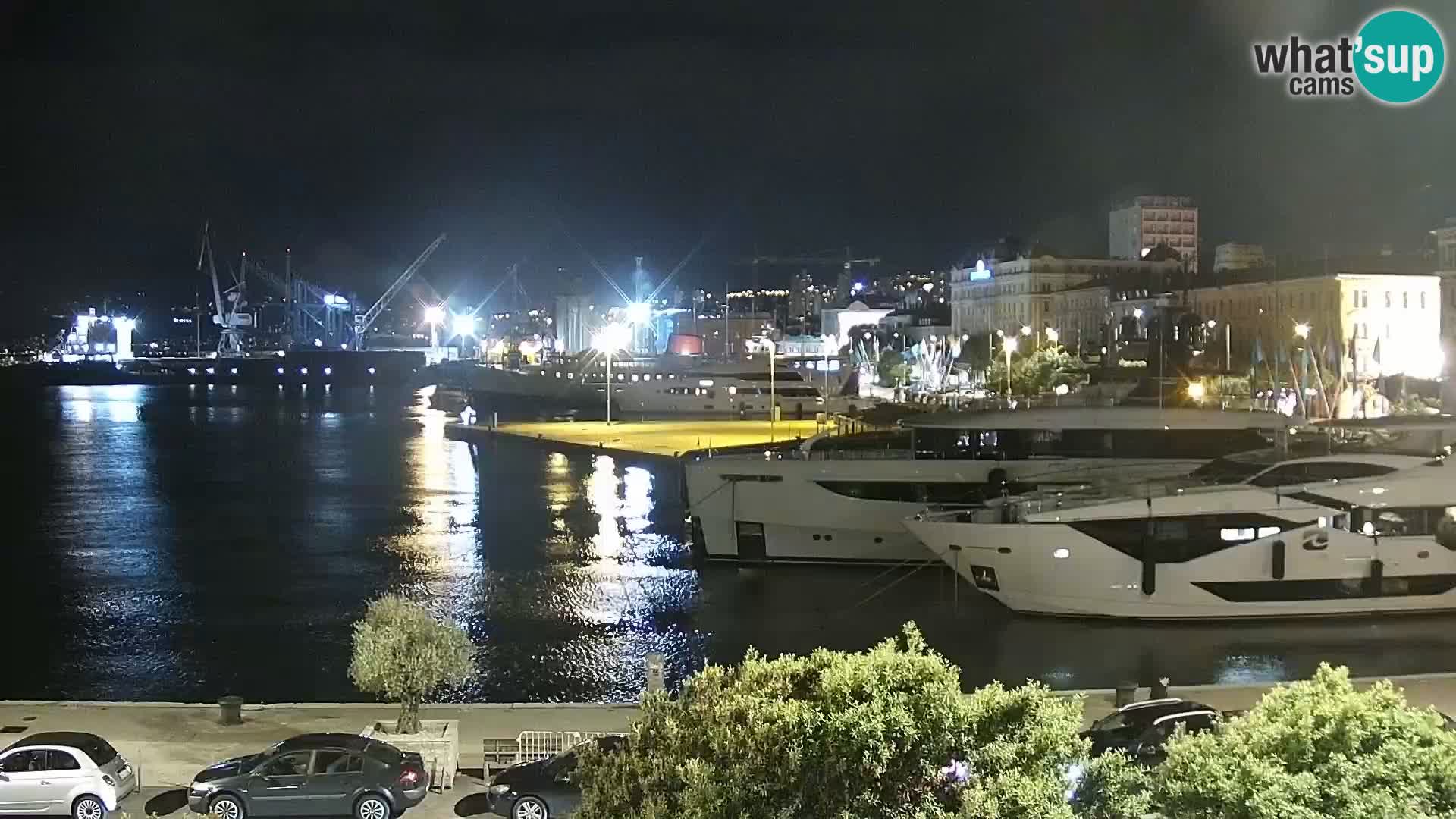 La Riva e la Marina a Rijeka (Fiume) – Live Webcam Croazia