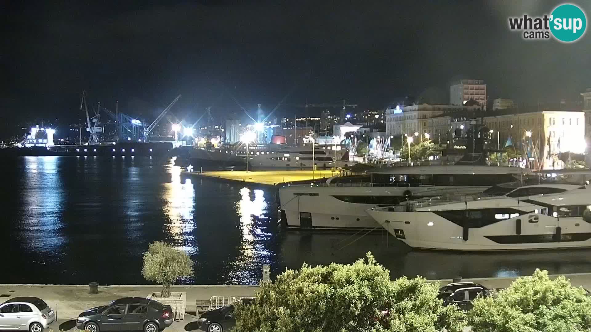 La Riva e la Marina a Rijeka (Fiume) – Live Webcam Croazia