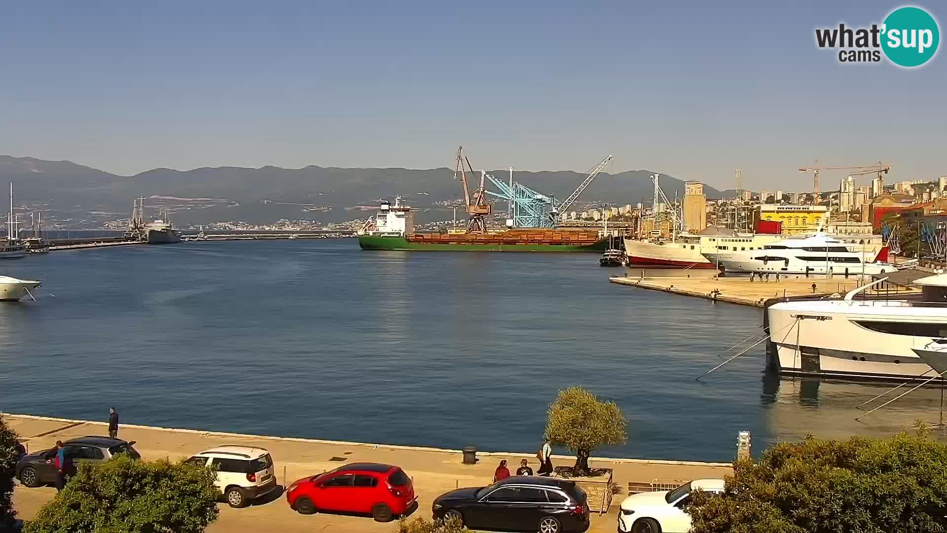 La Riva e la Marina a Rijeka (Fiume) – Live Webcam Croazia