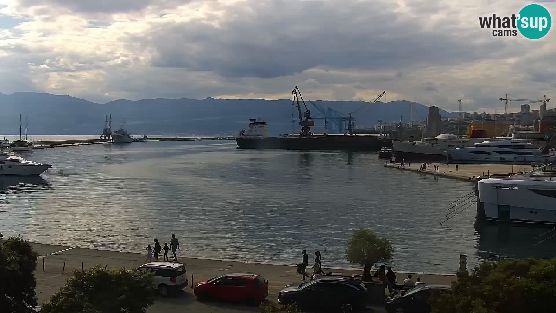 La Riva e la Marina a Rijeka (Fiume) – Live Webcam Croazia