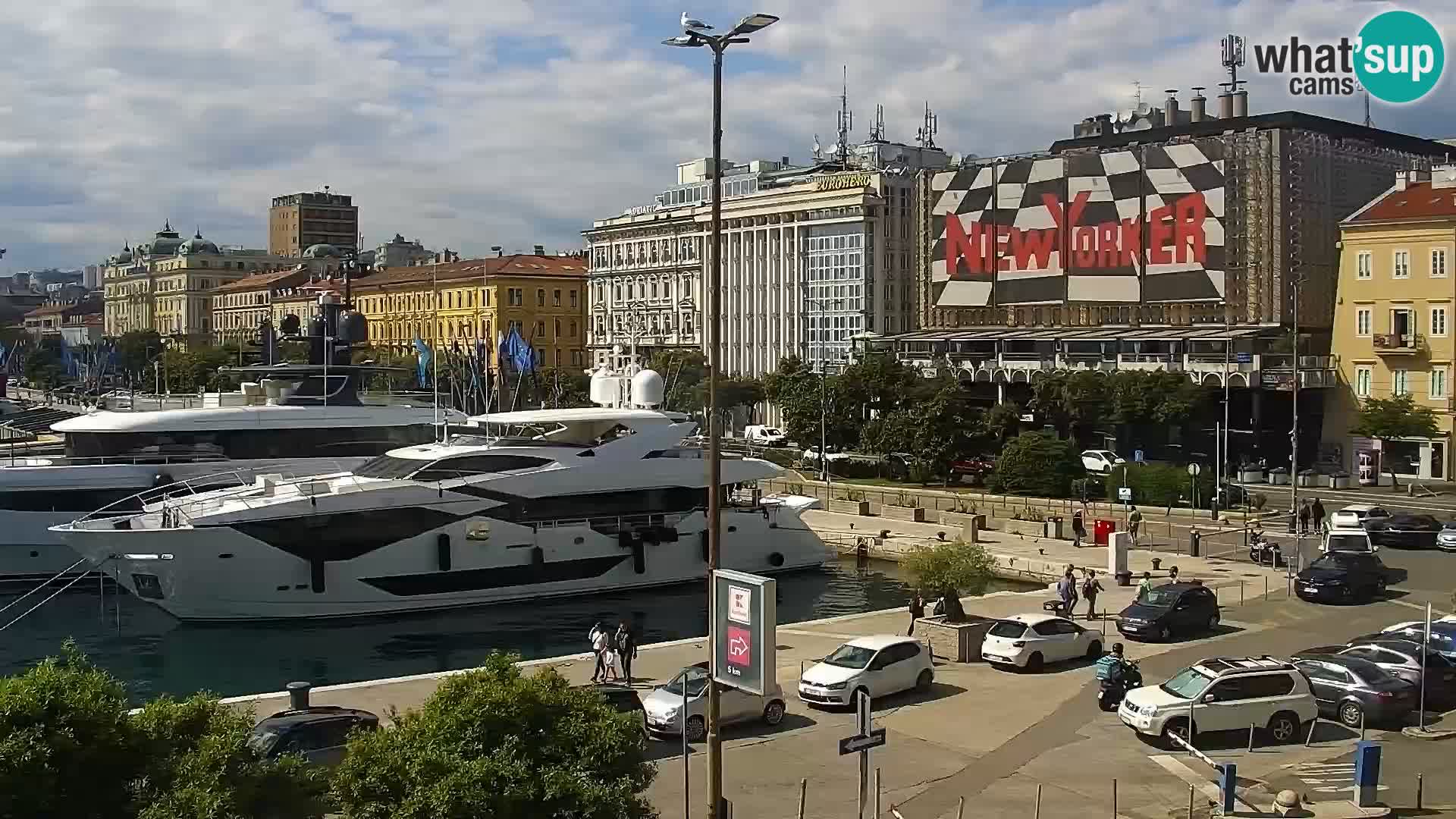 Die Riva und Marina in Rijeka – Live Webcam Kroatien