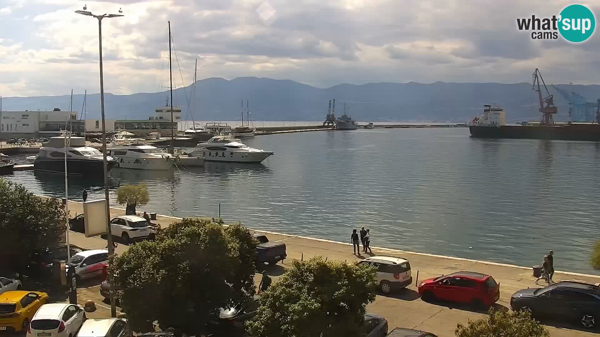 Die Riva und Marina in Rijeka – Live Webcam Kroatien