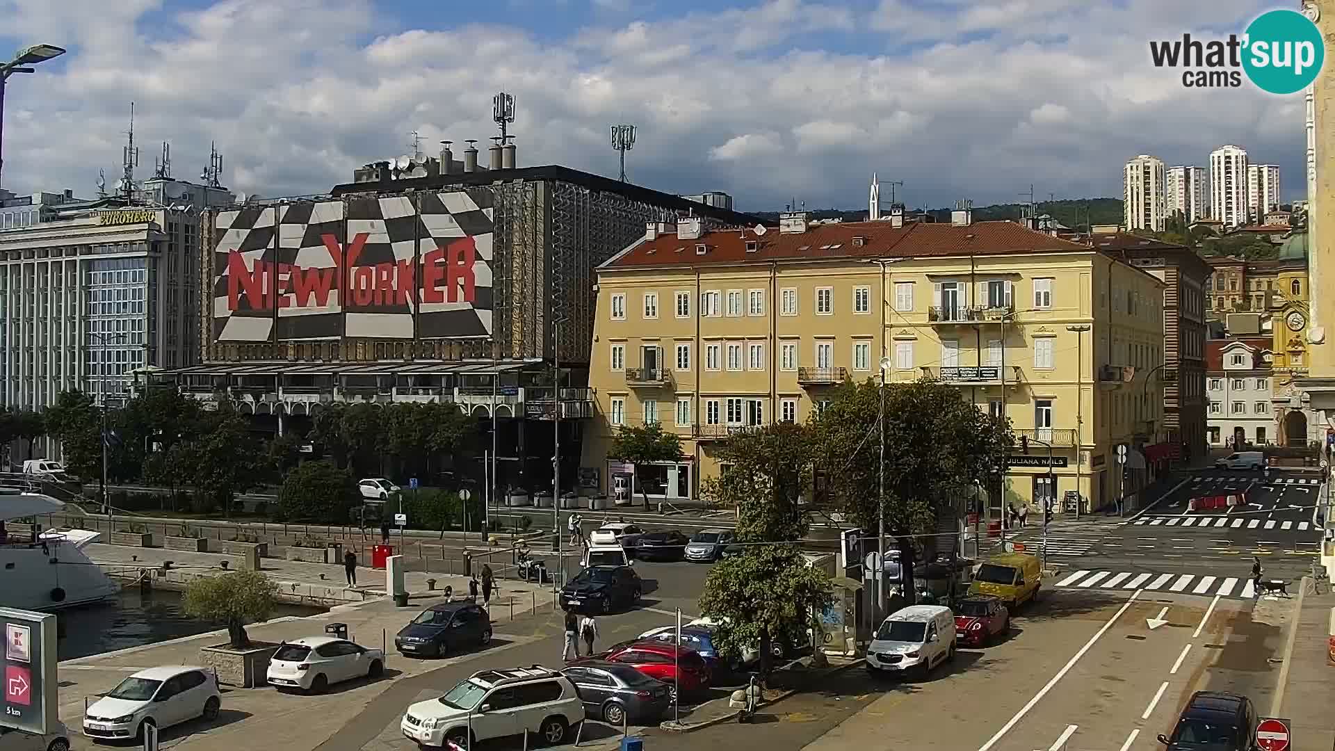Die Riva und Marina in Rijeka – Live Webcam Kroatien