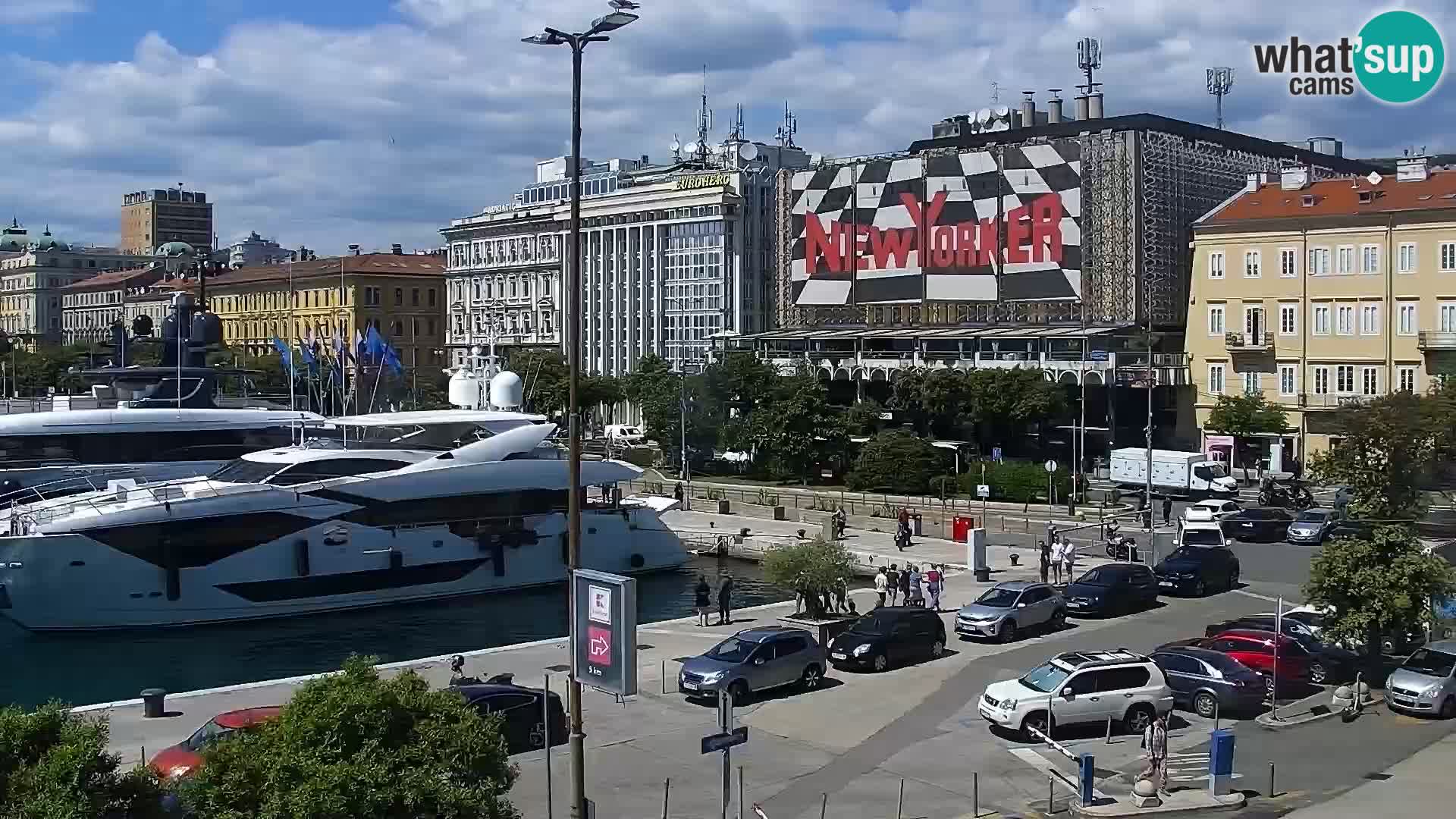 Die Riva und Marina in Rijeka – Live Webcam Kroatien