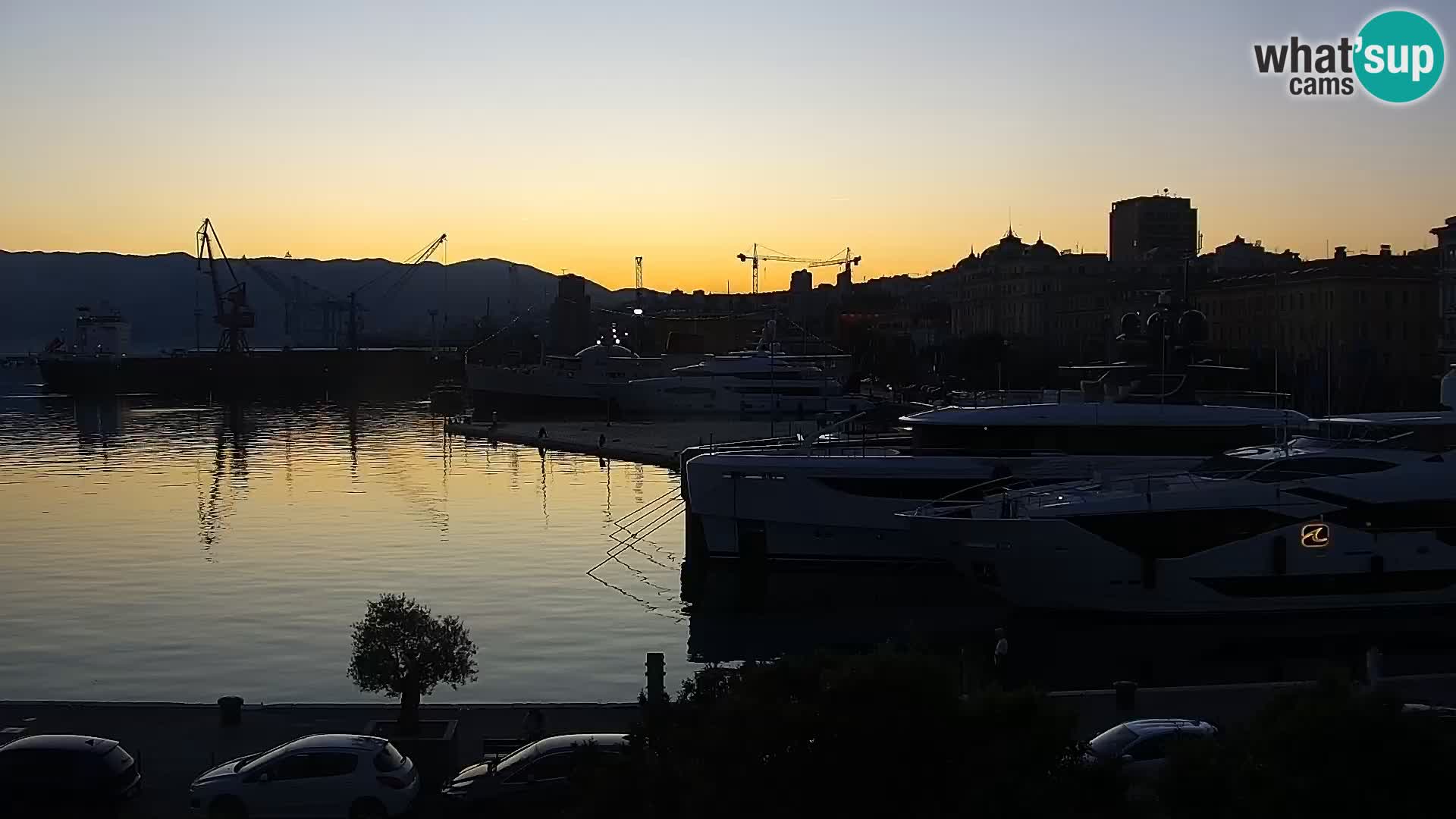 Die Riva und Marina in Rijeka – Live Webcam Kroatien