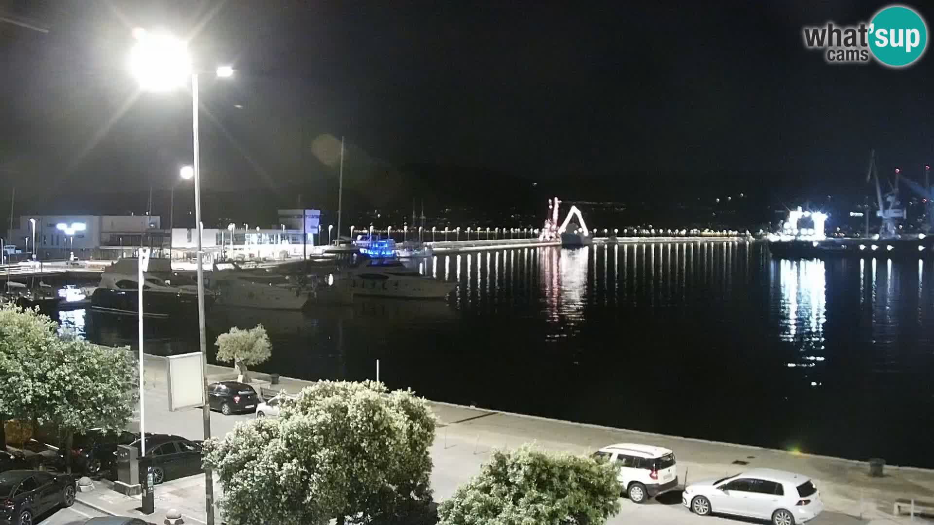 Riva i Marina u Rijeci – Web kamera uživo u Hrvatskoj