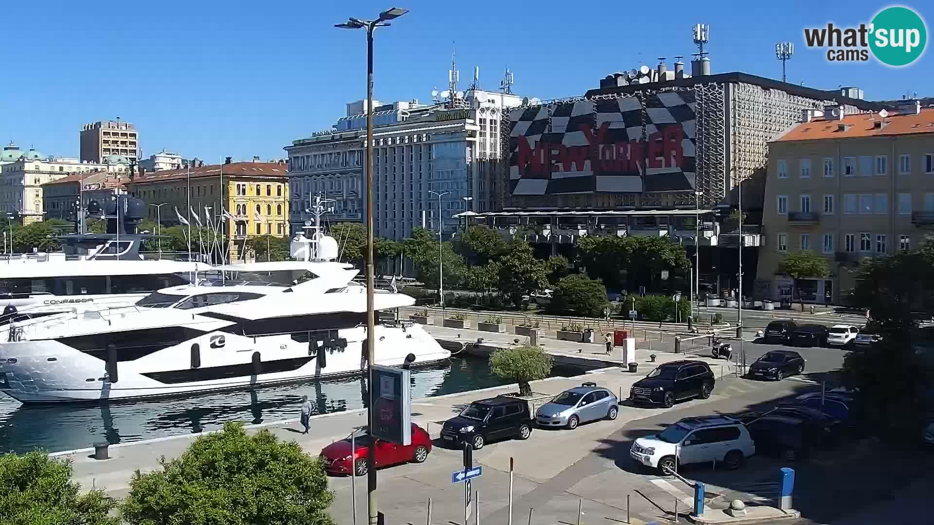 La Riva et Marina à Rijeka – Live Webcam Croatie