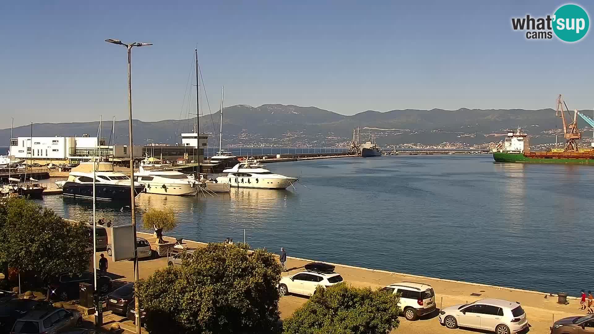 Die Riva und Marina in Rijeka – Live Webcam Kroatien