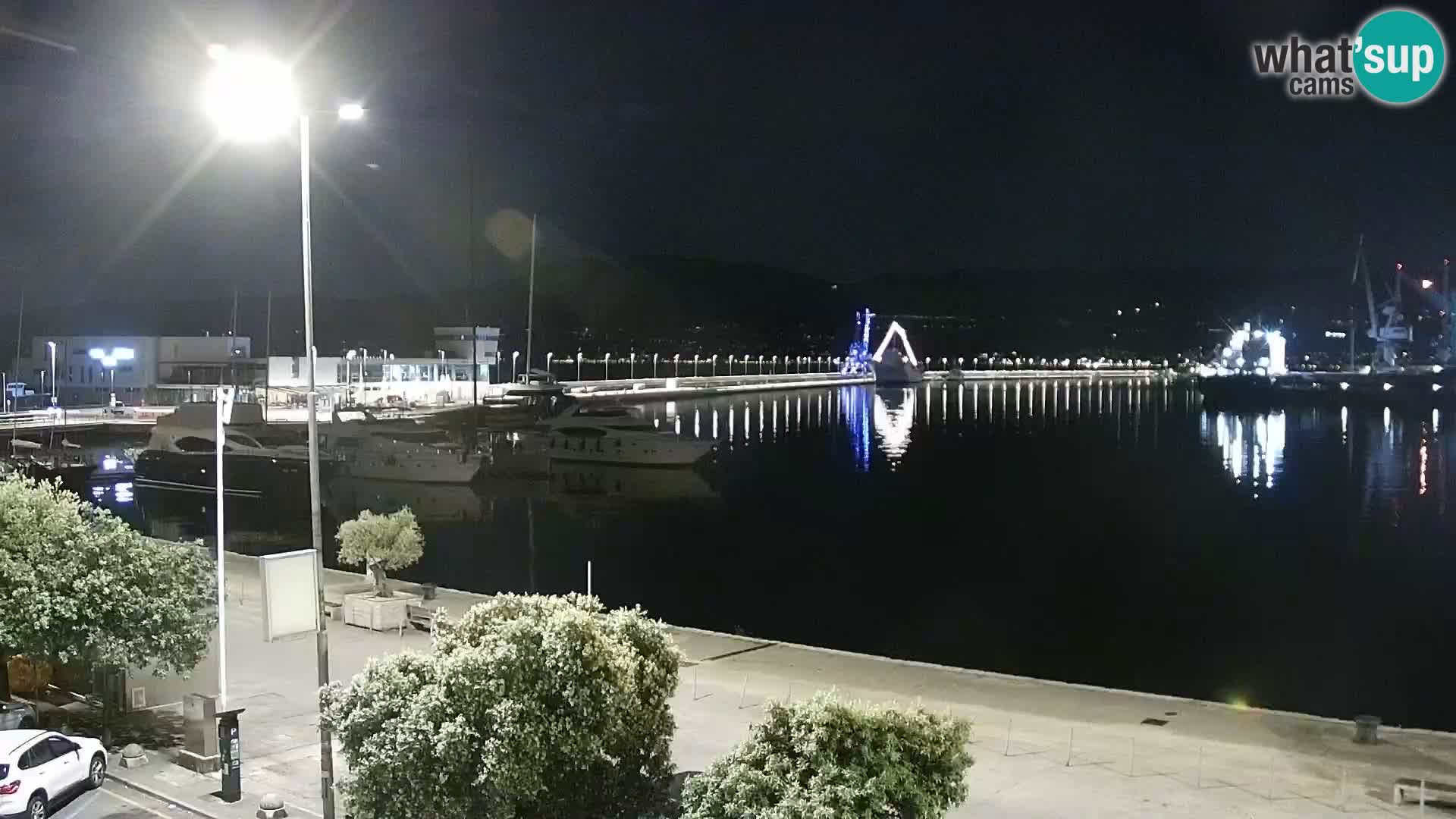 Die Riva und Marina in Rijeka – Live Webcam Kroatien