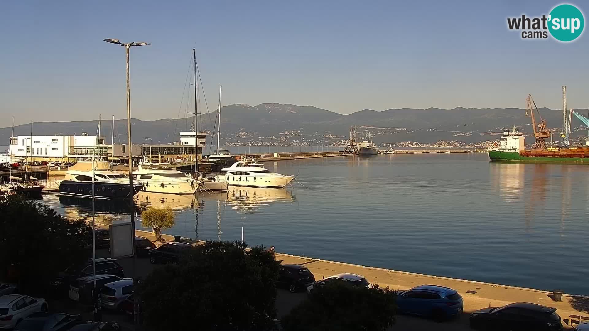 La Riva e la Marina a Rijeka (Fiume) – Live Webcam Croazia