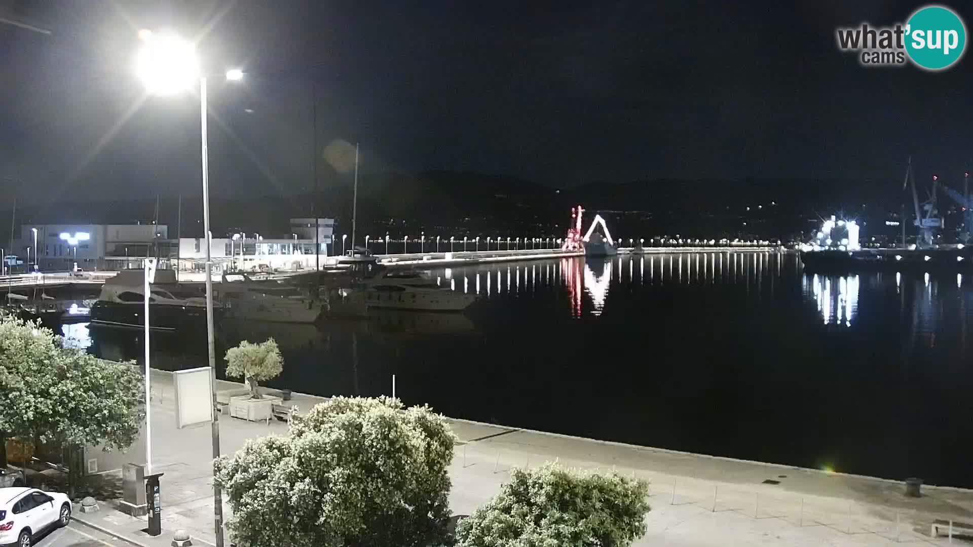 La Riva y Marina en Rijeka – Webcam en vivo Croacia