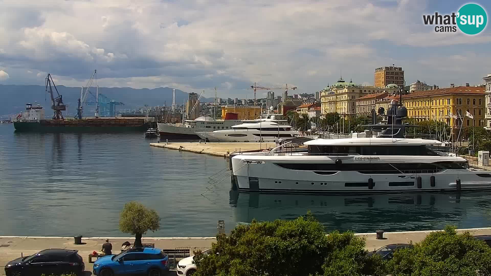 Fiume – Il porto e la Riva
