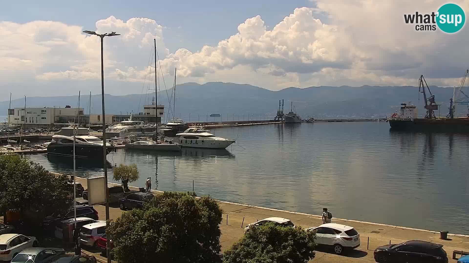 La Riva y Marina en Rijeka – Webcam en vivo Croacia
