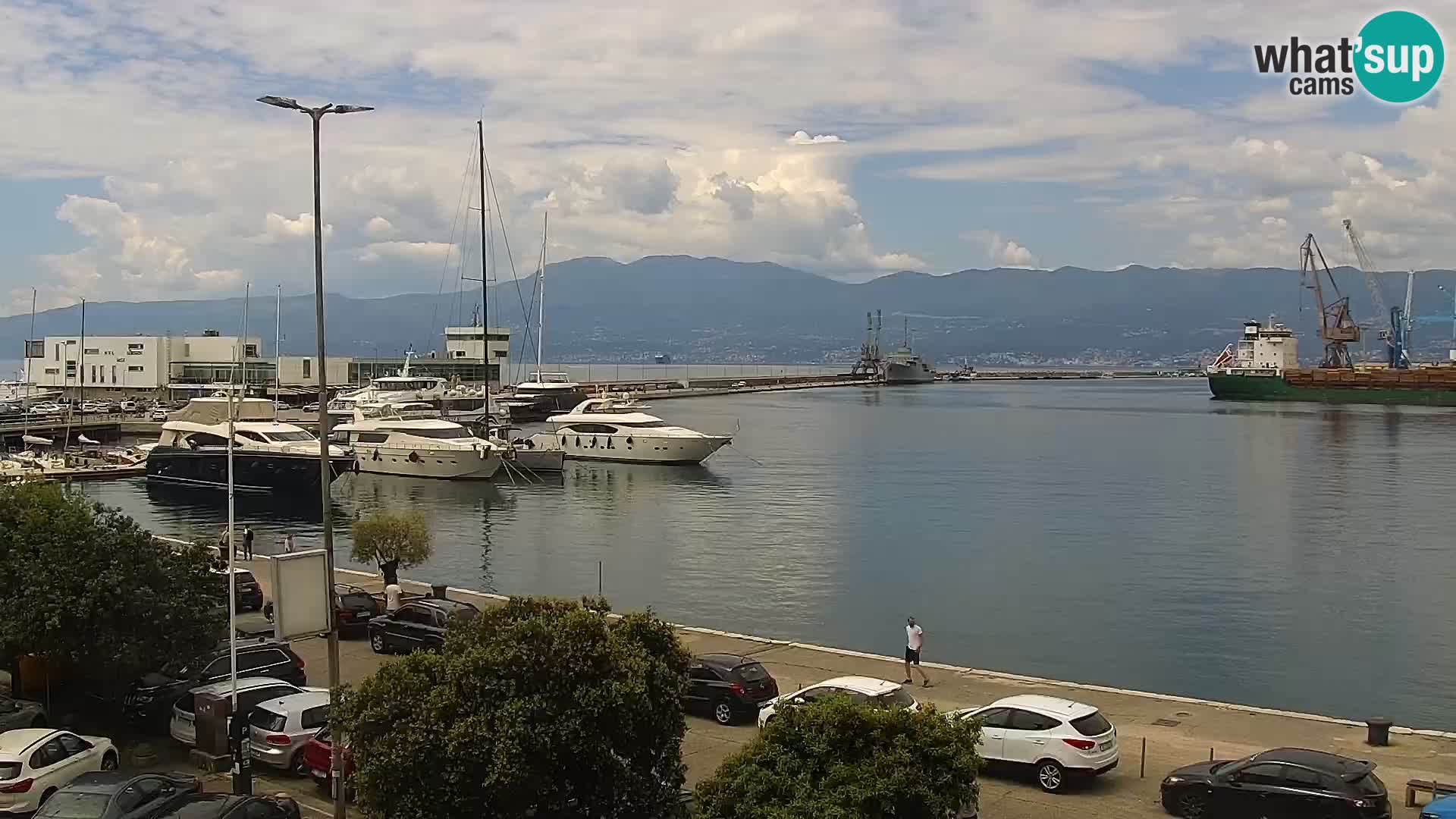 La Riva y Marina en Rijeka – Webcam en vivo Croacia