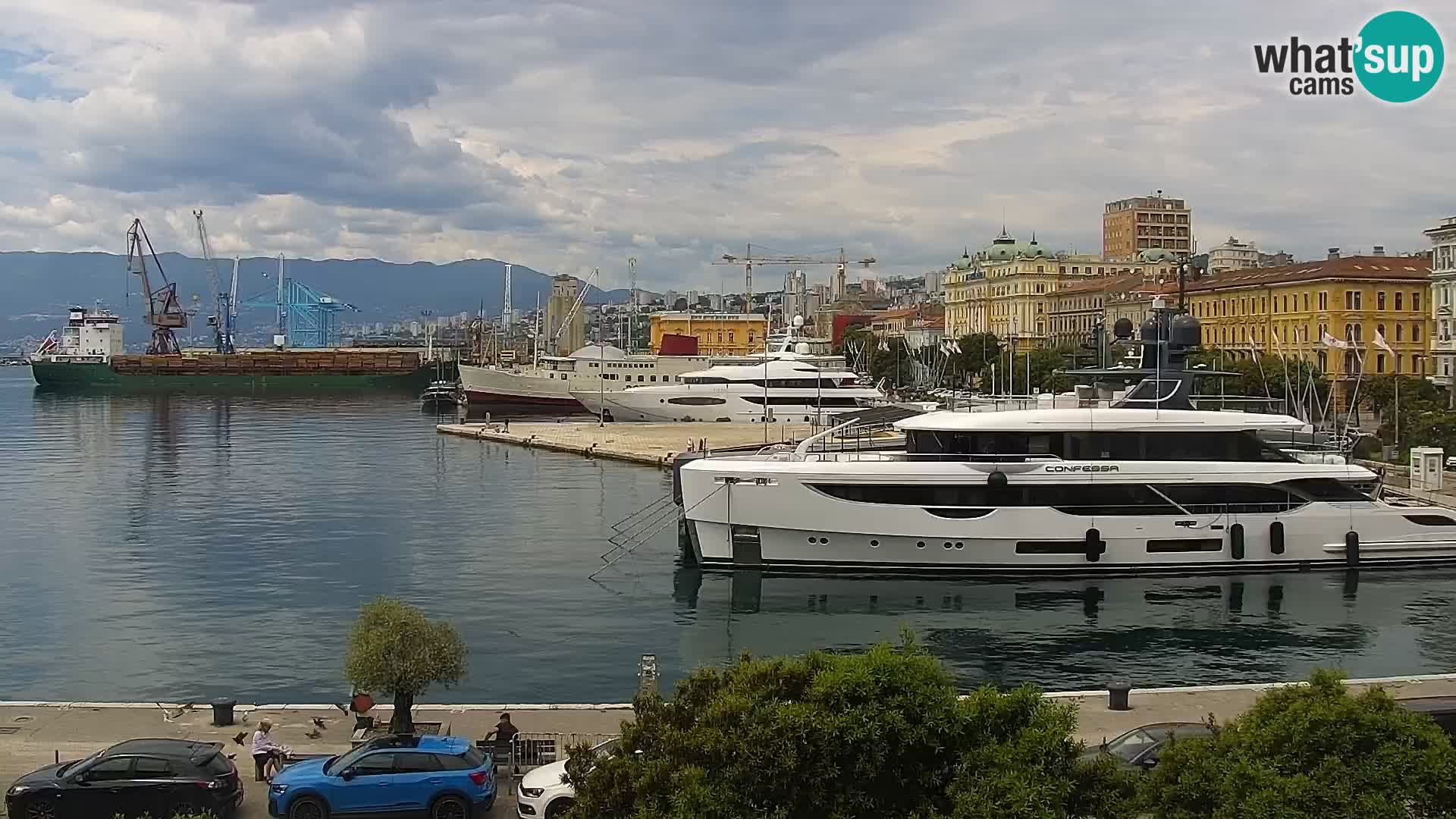 Die Riva und Marina in Rijeka – Live Webcam Kroatien