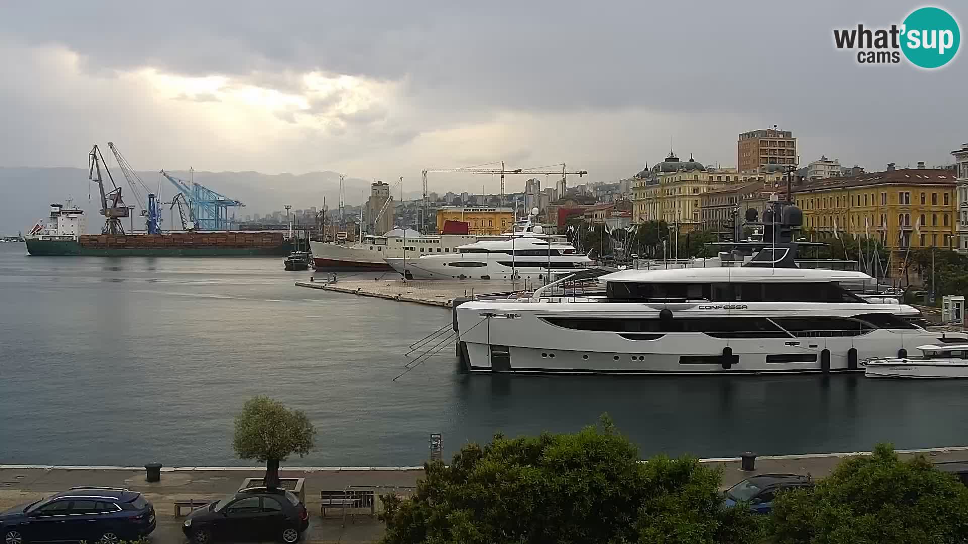Riva i Marina u Rijeci – Web kamera uživo u Hrvatskoj