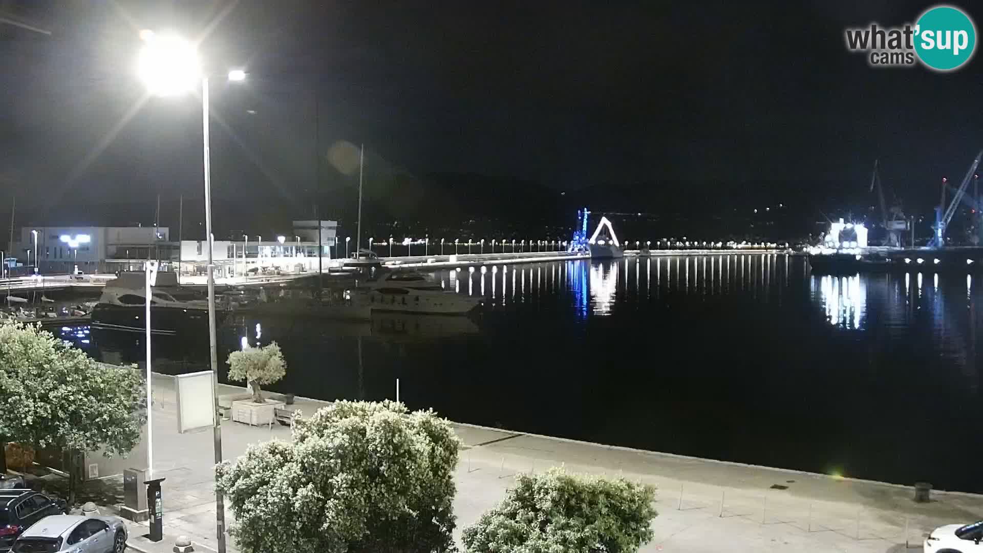 Riva i Marina u Rijeci – Web kamera uživo u Hrvatskoj