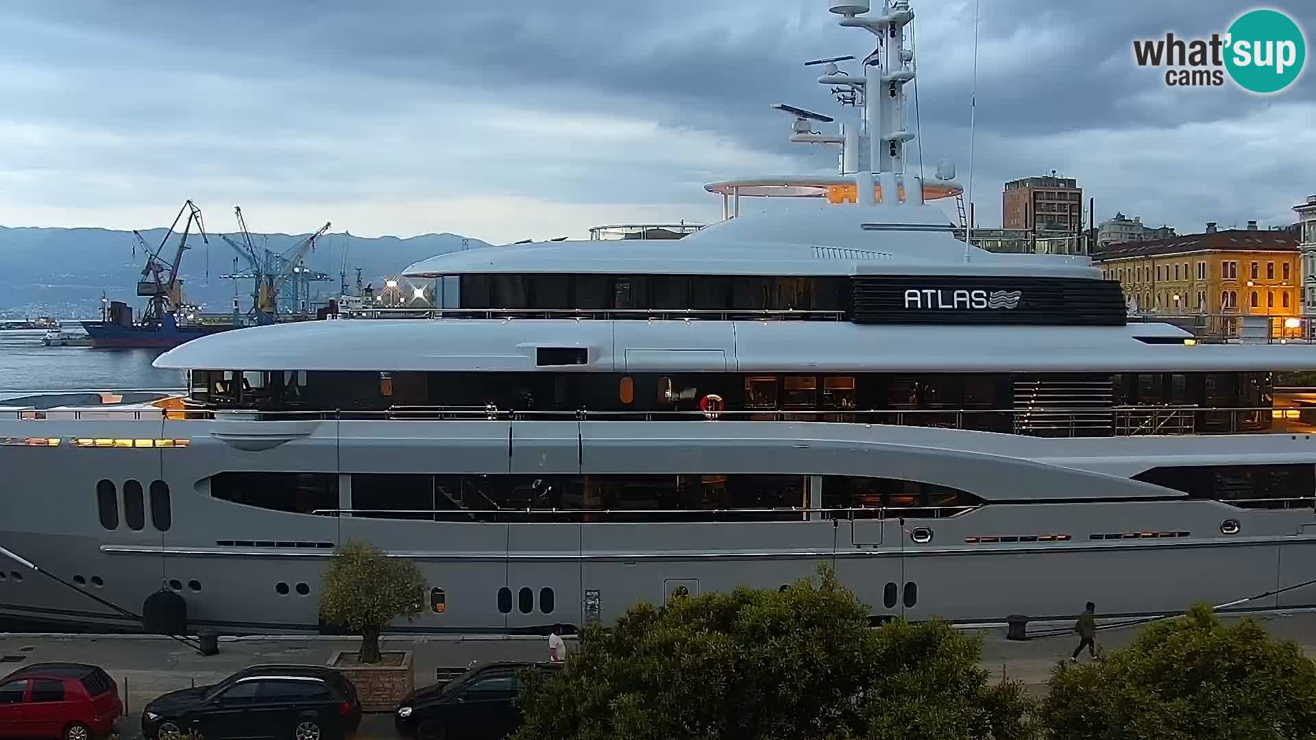 The Riva and Marina in Rijeka  – Live Webcam Croatia