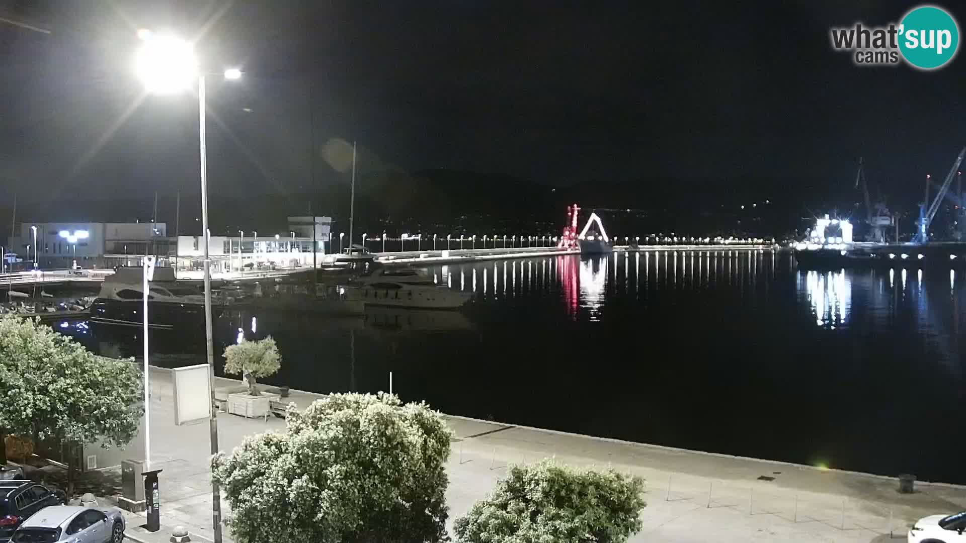 The Riva and Marina in Rijeka  – Live Webcam Croatia