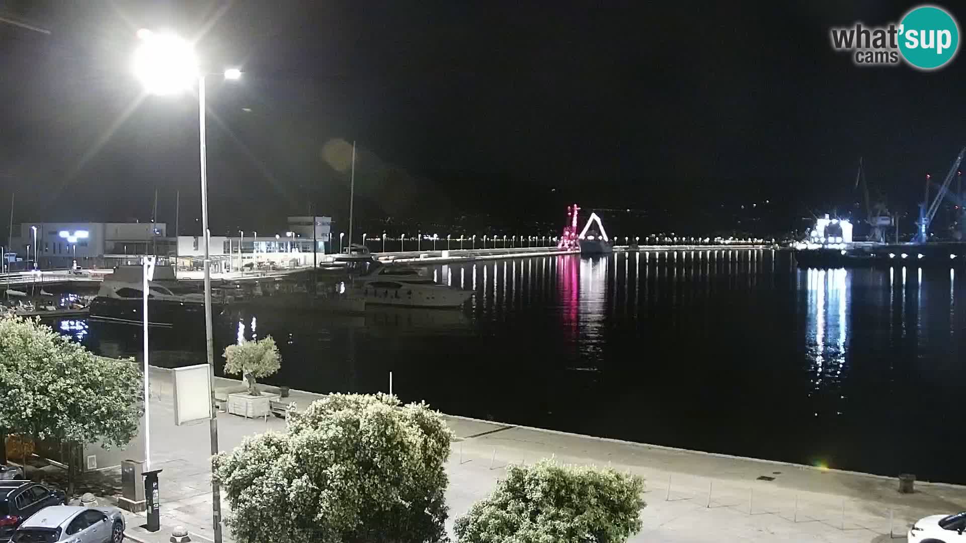 The Riva and Marina in Rijeka  – Live Webcam Croatia