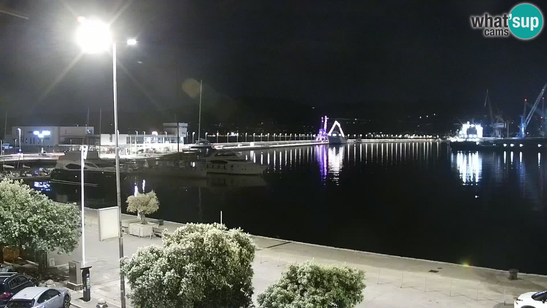 Die Riva und Marina in Rijeka – Live Webcam Kroatien