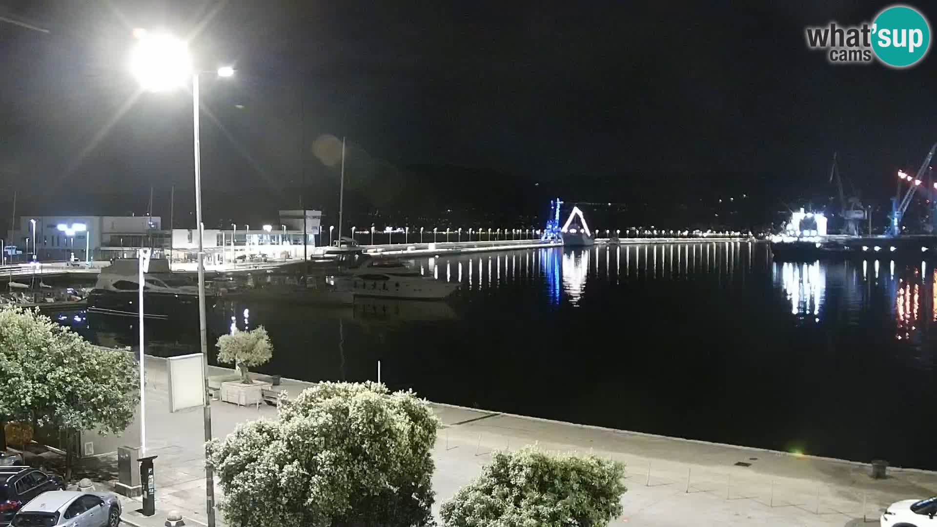 La Riva et Marina à Rijeka – Live Webcam Croatie