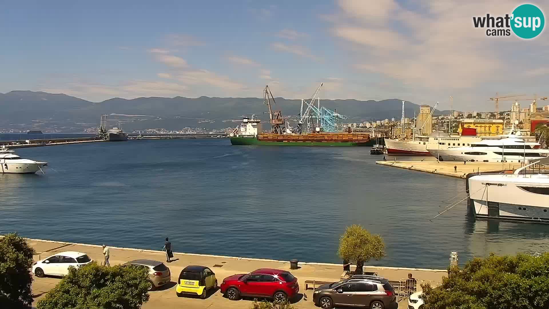 Riva i Marina u Rijeci – Web kamera uživo u Hrvatskoj