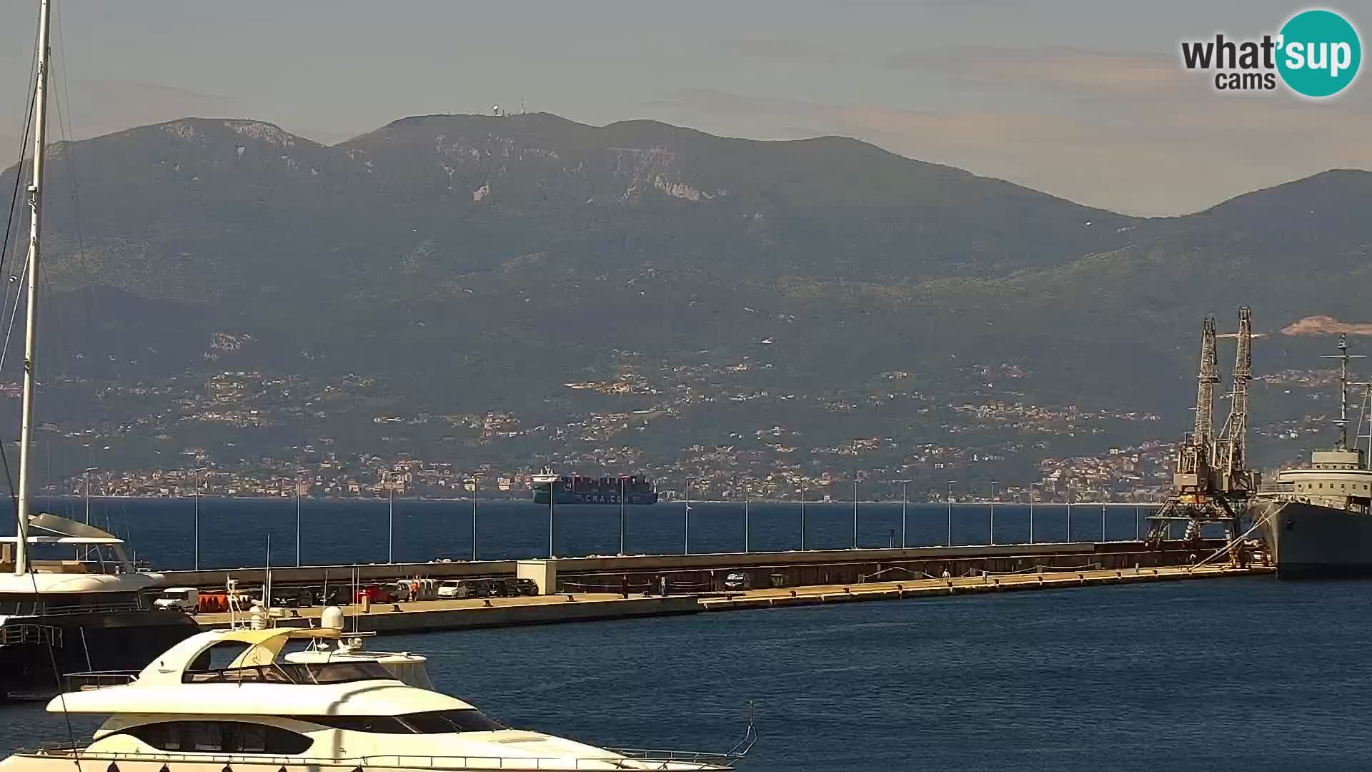 La Riva e la Marina a Rijeka (Fiume) – Live Webcam Croazia