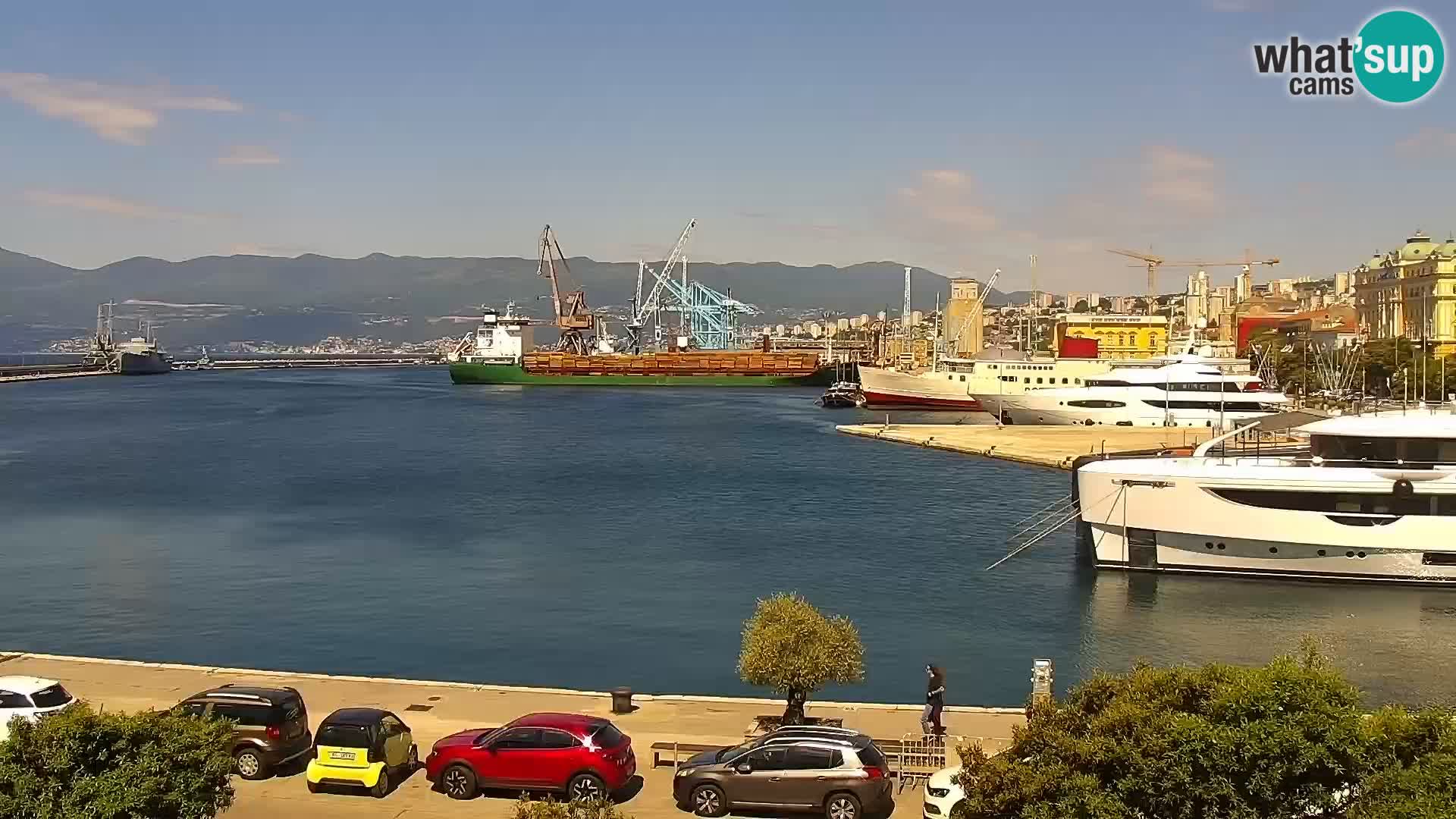Die Riva und Marina in Rijeka – Live Webcam Kroatien