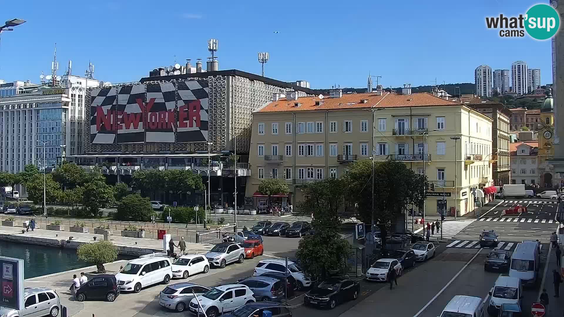 La Riva et Marina à Rijeka – Live Webcam Croatie