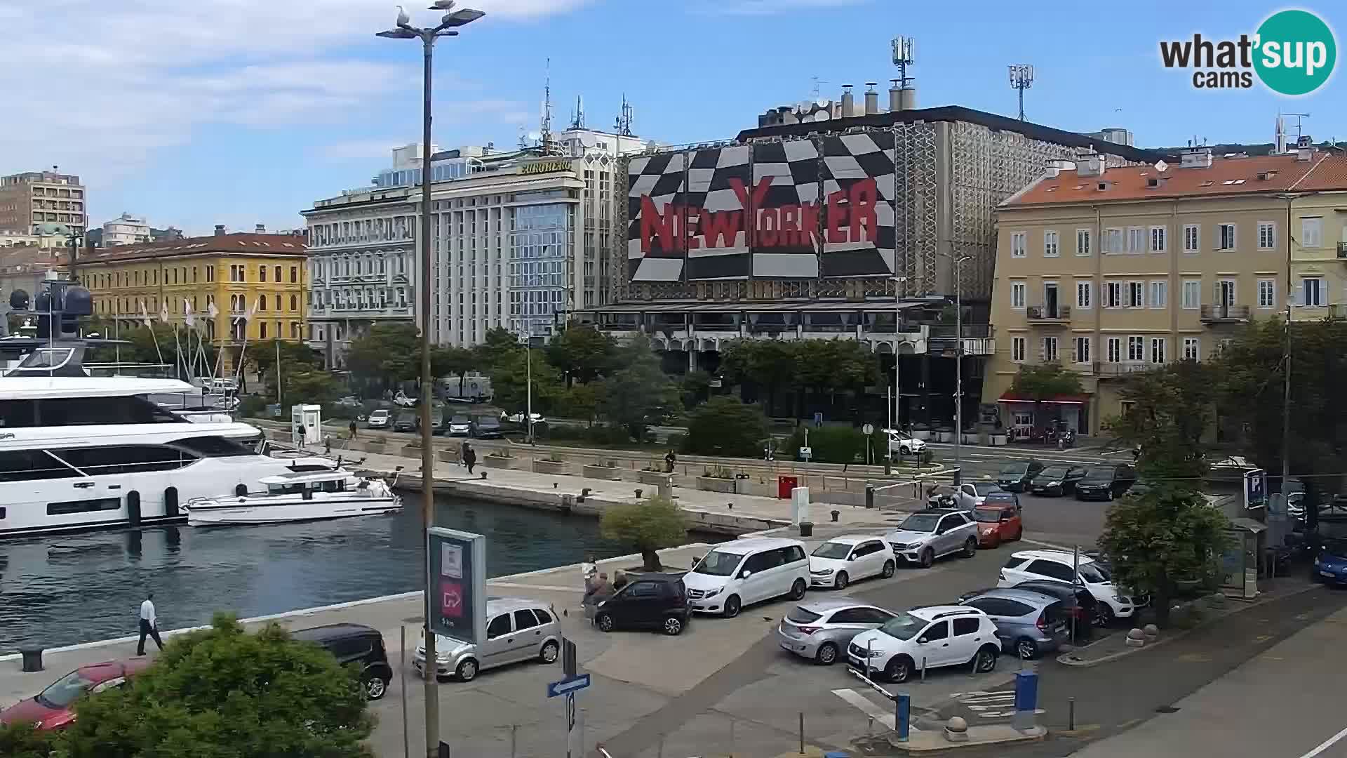 La Riva y Marina en Rijeka – Webcam en vivo Croacia