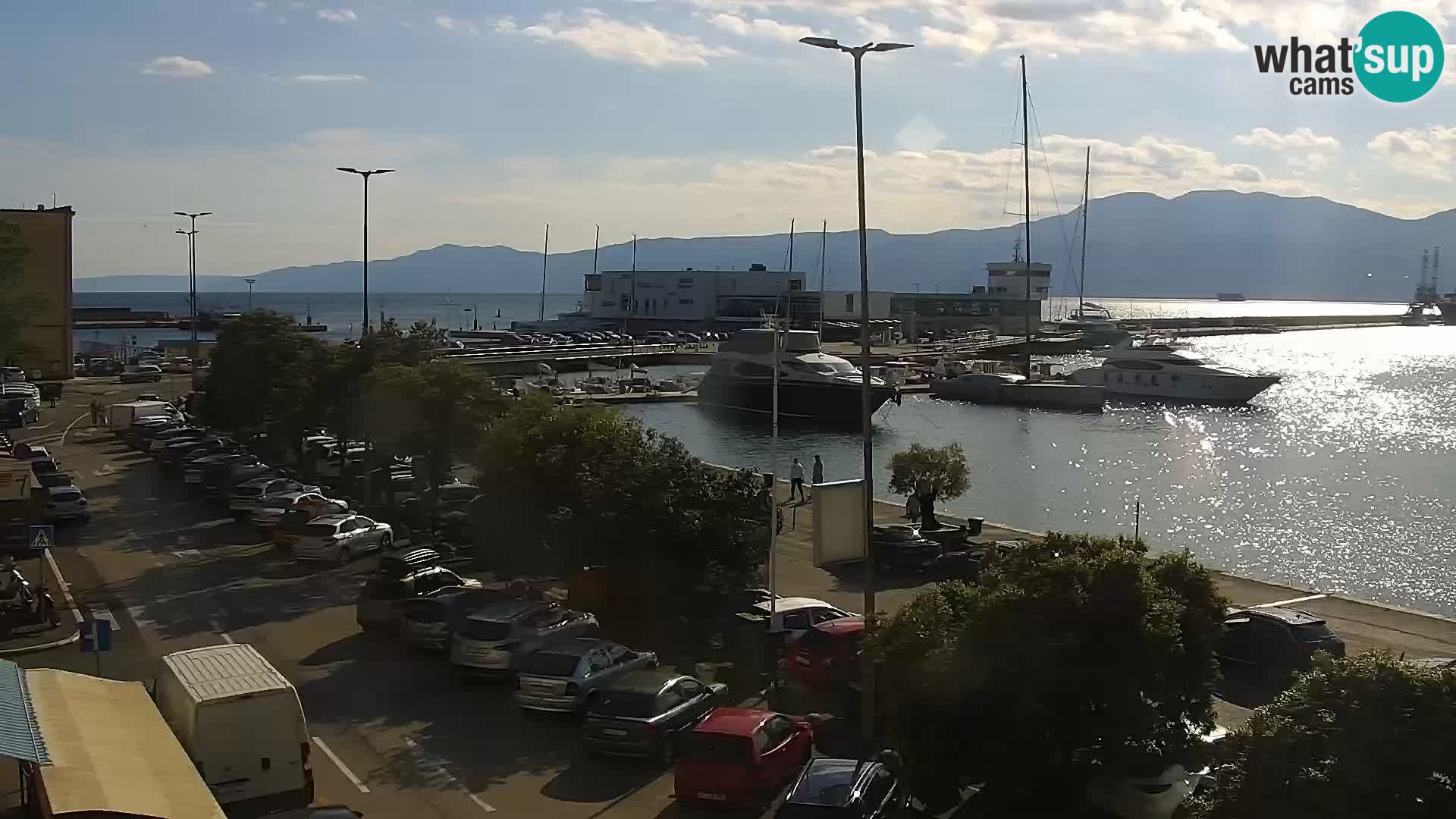 La Riva et Marina à Rijeka – Live Webcam Croatie