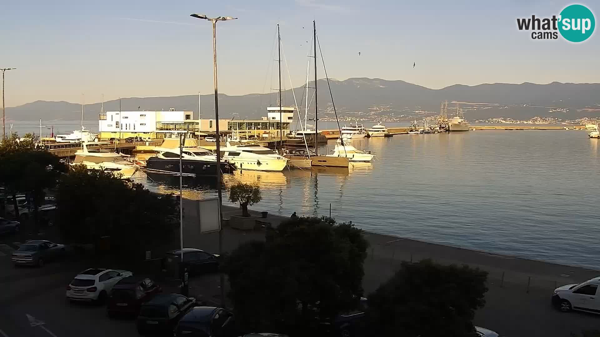 Riva in Marina v Reki – Spletna kamera v živo Hrvaška