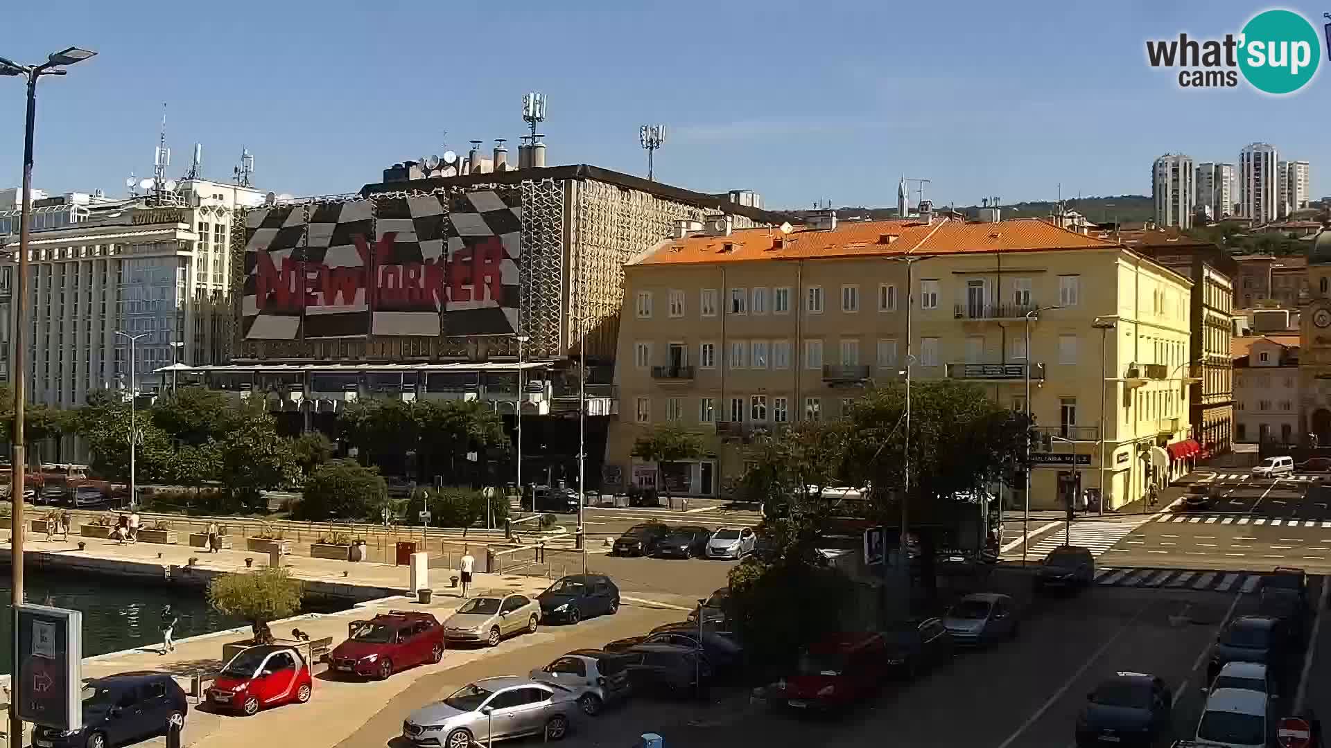 Riva i Marina u Rijeci – Web kamera uživo u Hrvatskoj