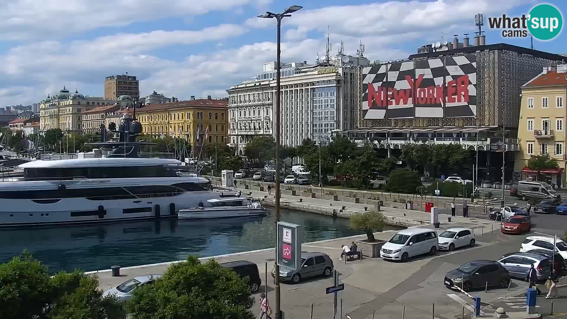 Riva i Marina u Rijeci – Web kamera uživo u Hrvatskoj