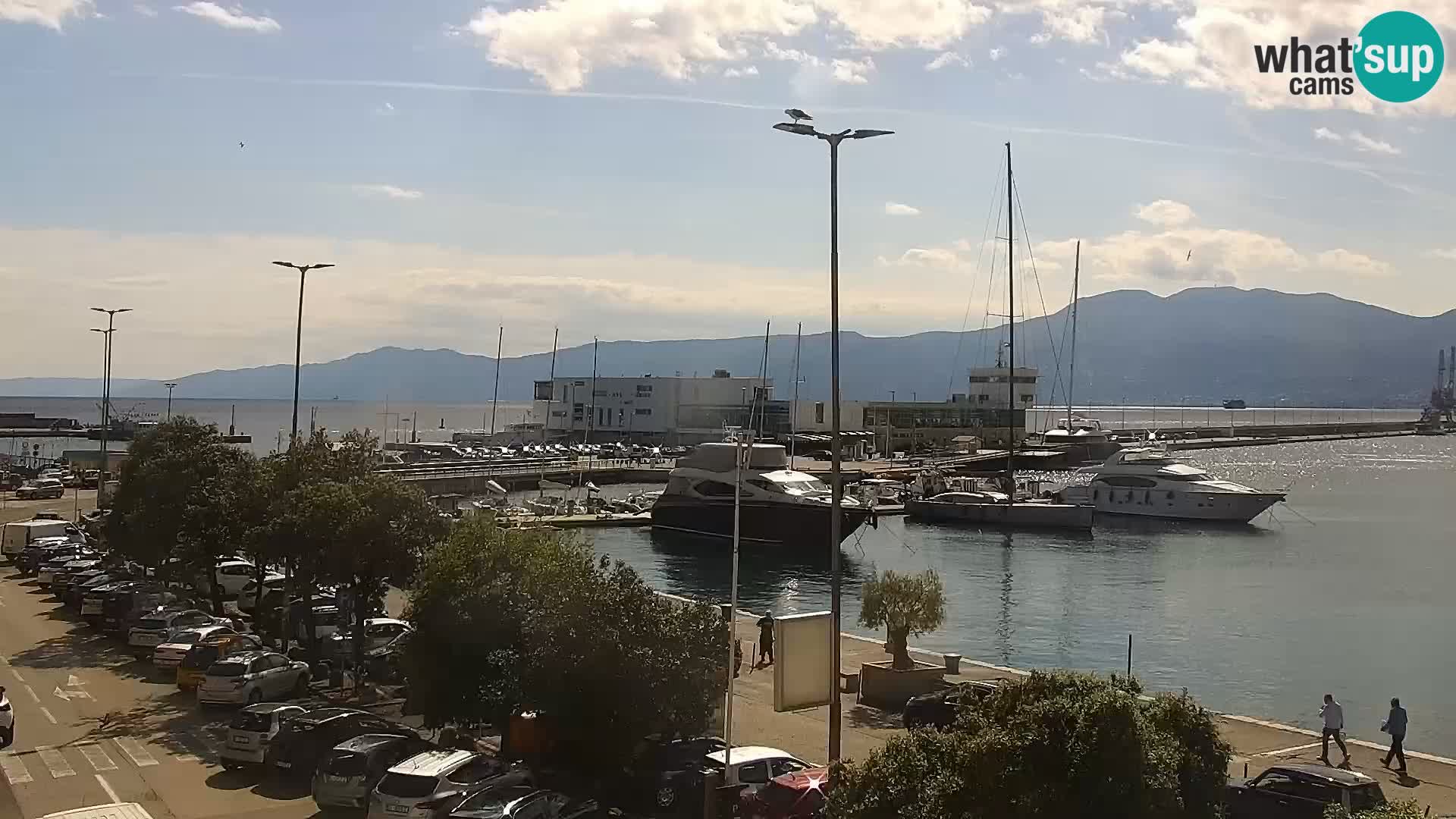 The Riva and Marina in Rijeka  – Live Webcam Croatia
