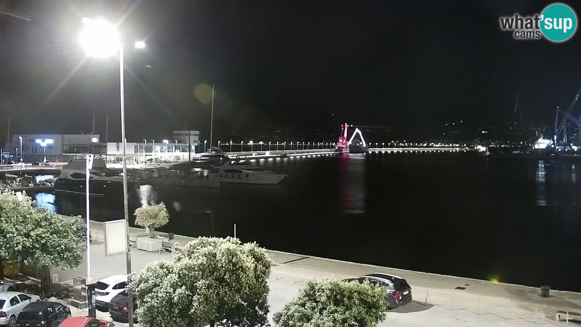 Die Riva und Marina in Rijeka – Live Webcam Kroatien