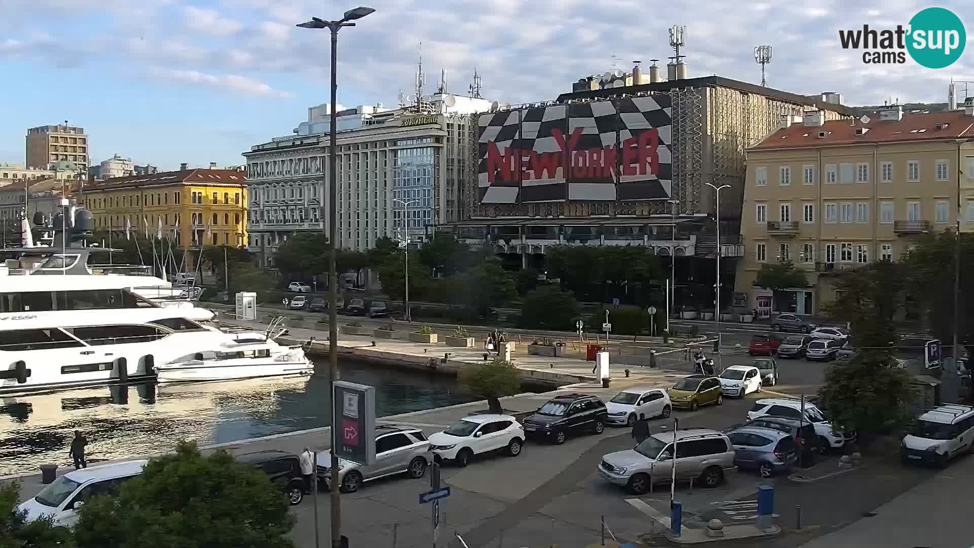The Riva and Marina in Rijeka  – Live Webcam Croatia