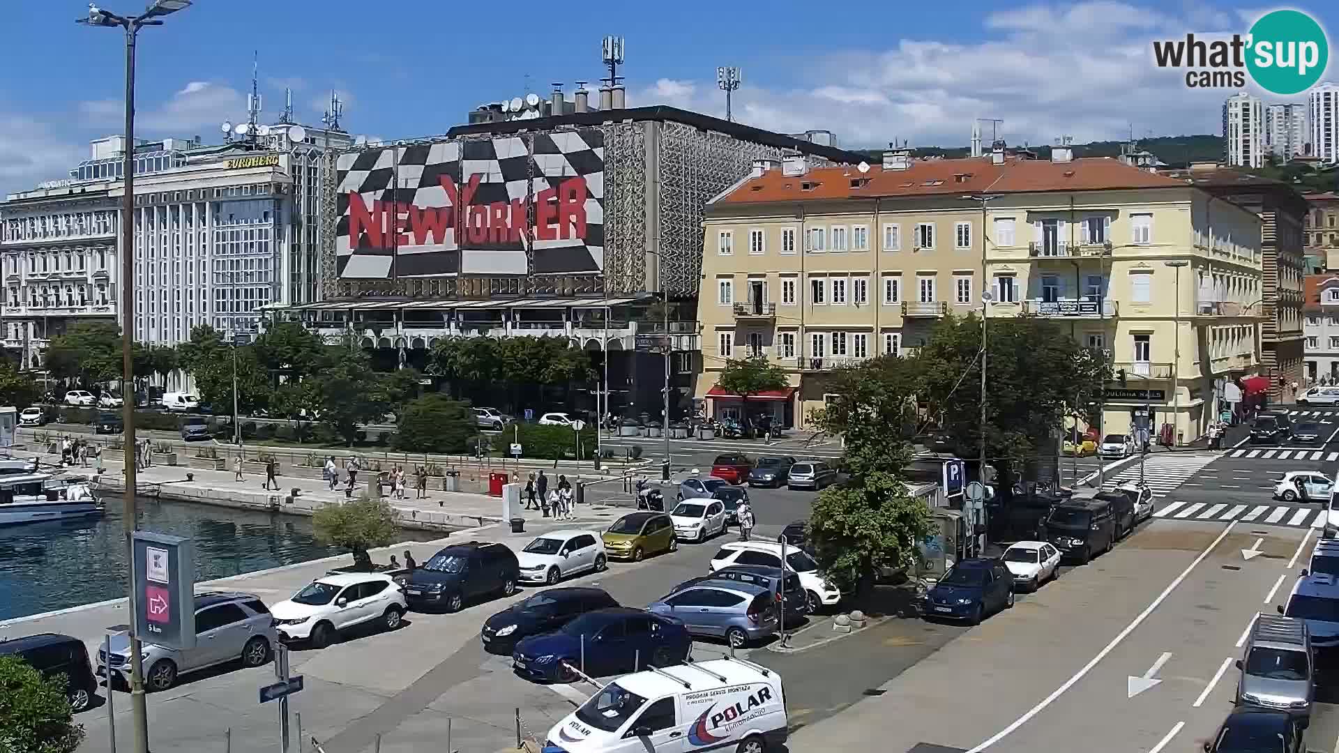 La Riva e la Marina a Rijeka (Fiume) – Live Webcam Croazia