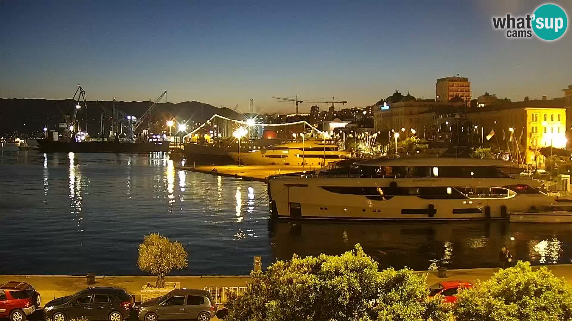 La Riva e la Marina a Rijeka (Fiume) – Live Webcam Croazia
