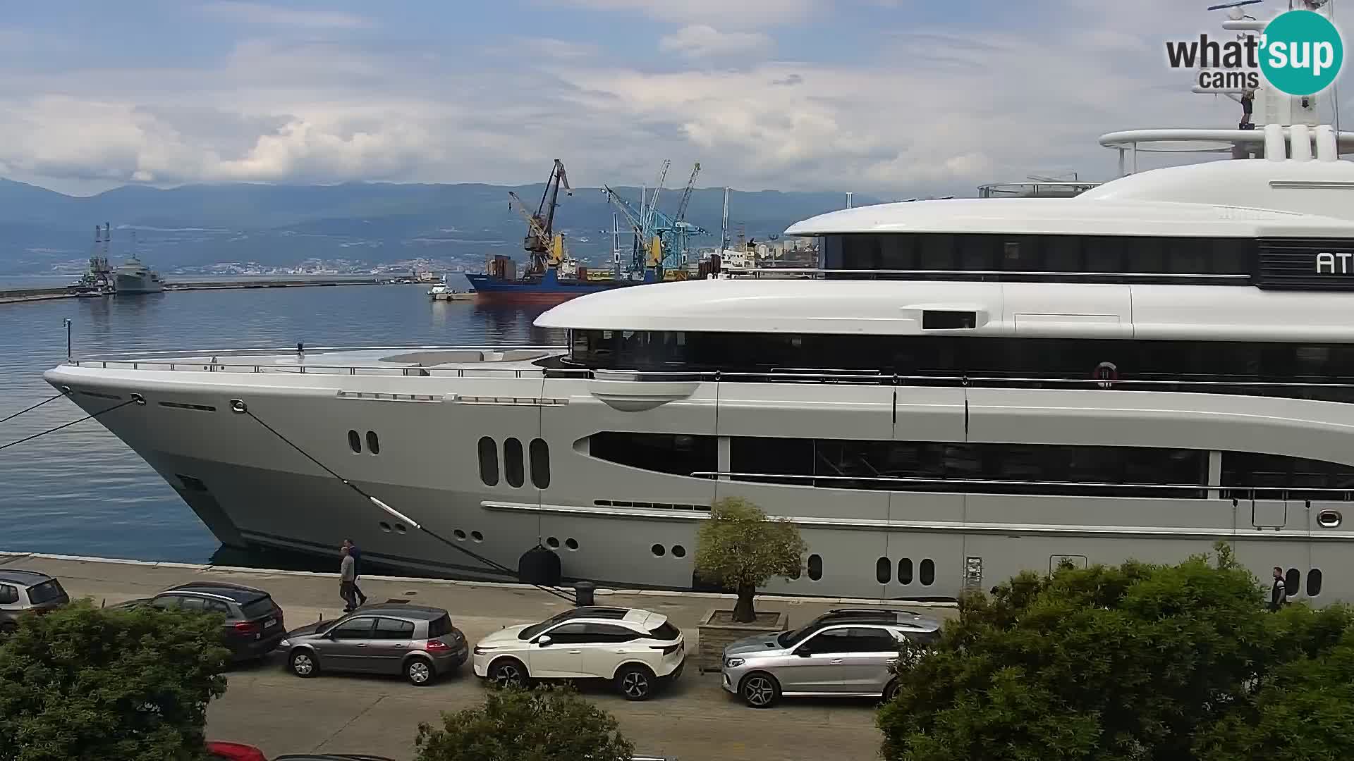 La Riva e la Marina a Rijeka (Fiume) – Live Webcam Croazia