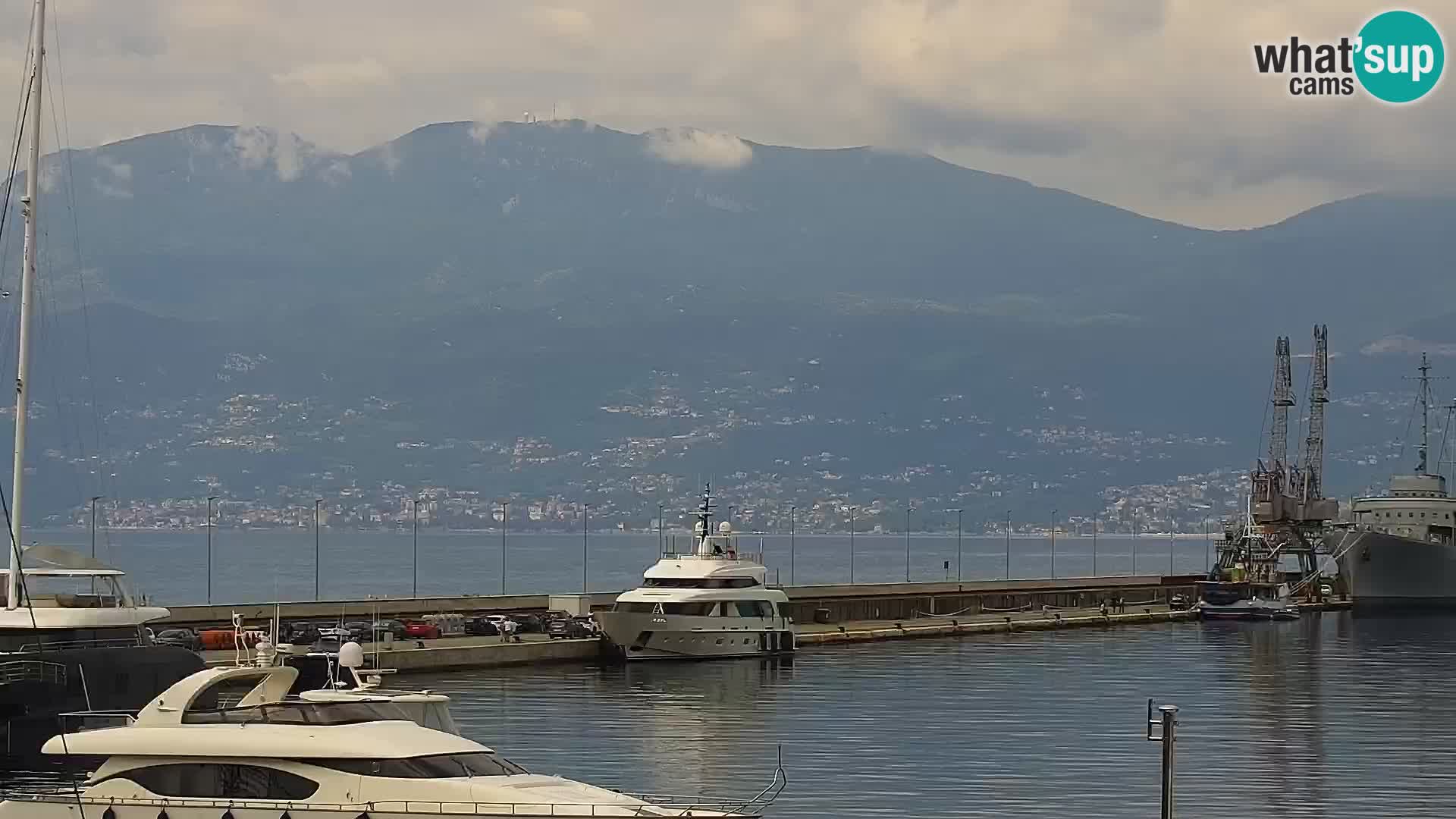 La Riva e la Marina a Rijeka (Fiume) – Live Webcam Croazia