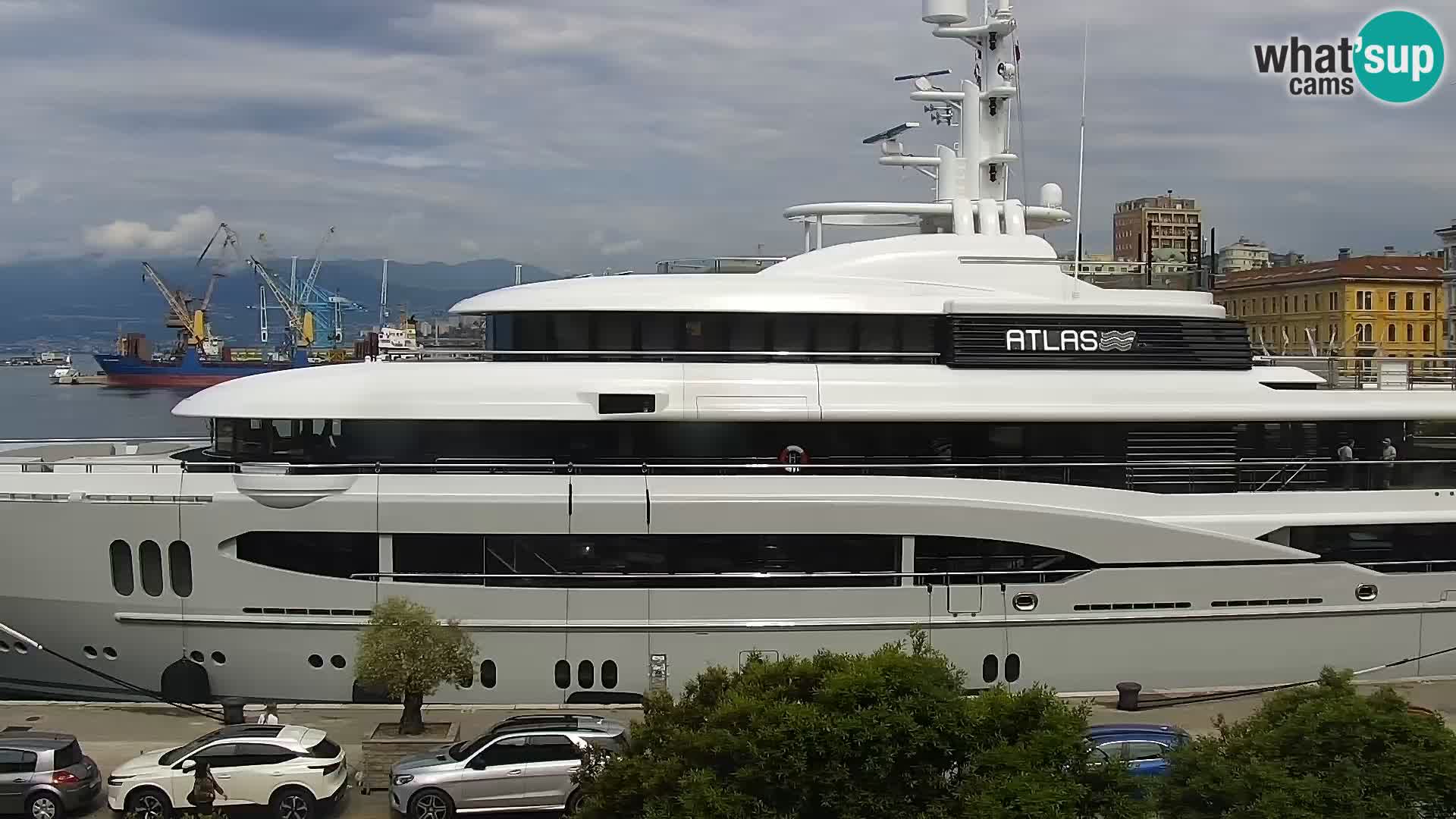 The Riva and Marina in Rijeka  – Live Webcam Croatia