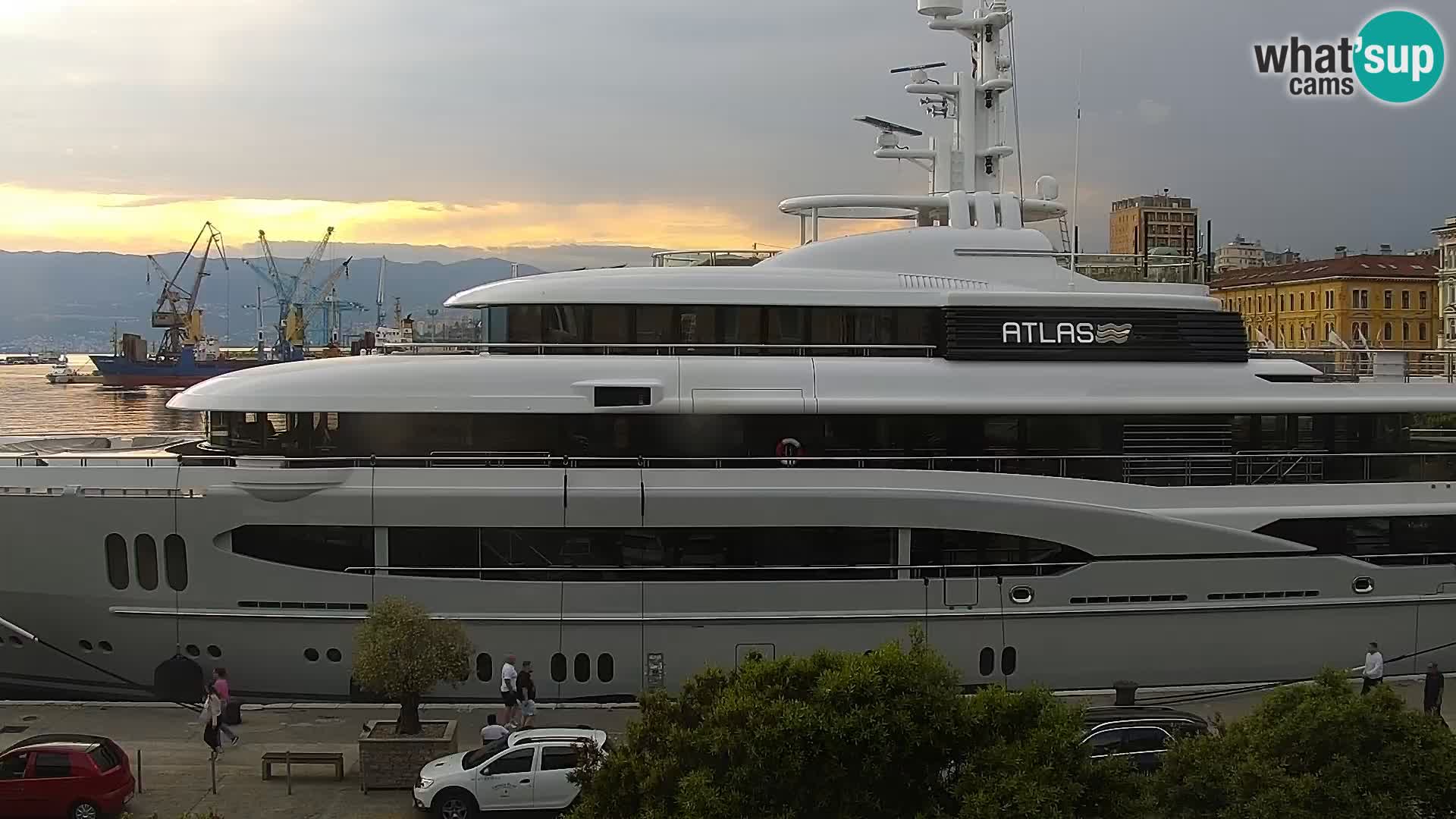 La Riva e la Marina a Rijeka (Fiume) – Live Webcam Croazia