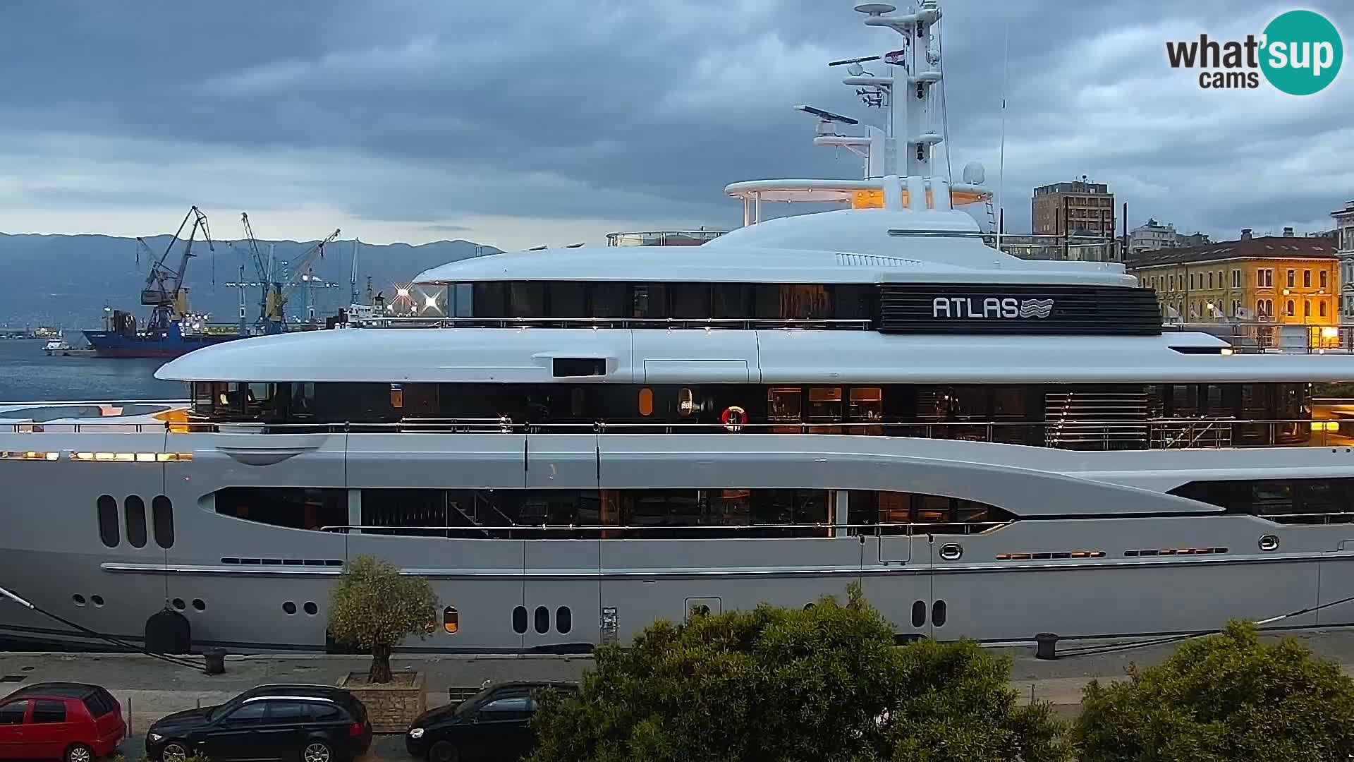 The Riva and Marina in Rijeka  – Live Webcam Croatia