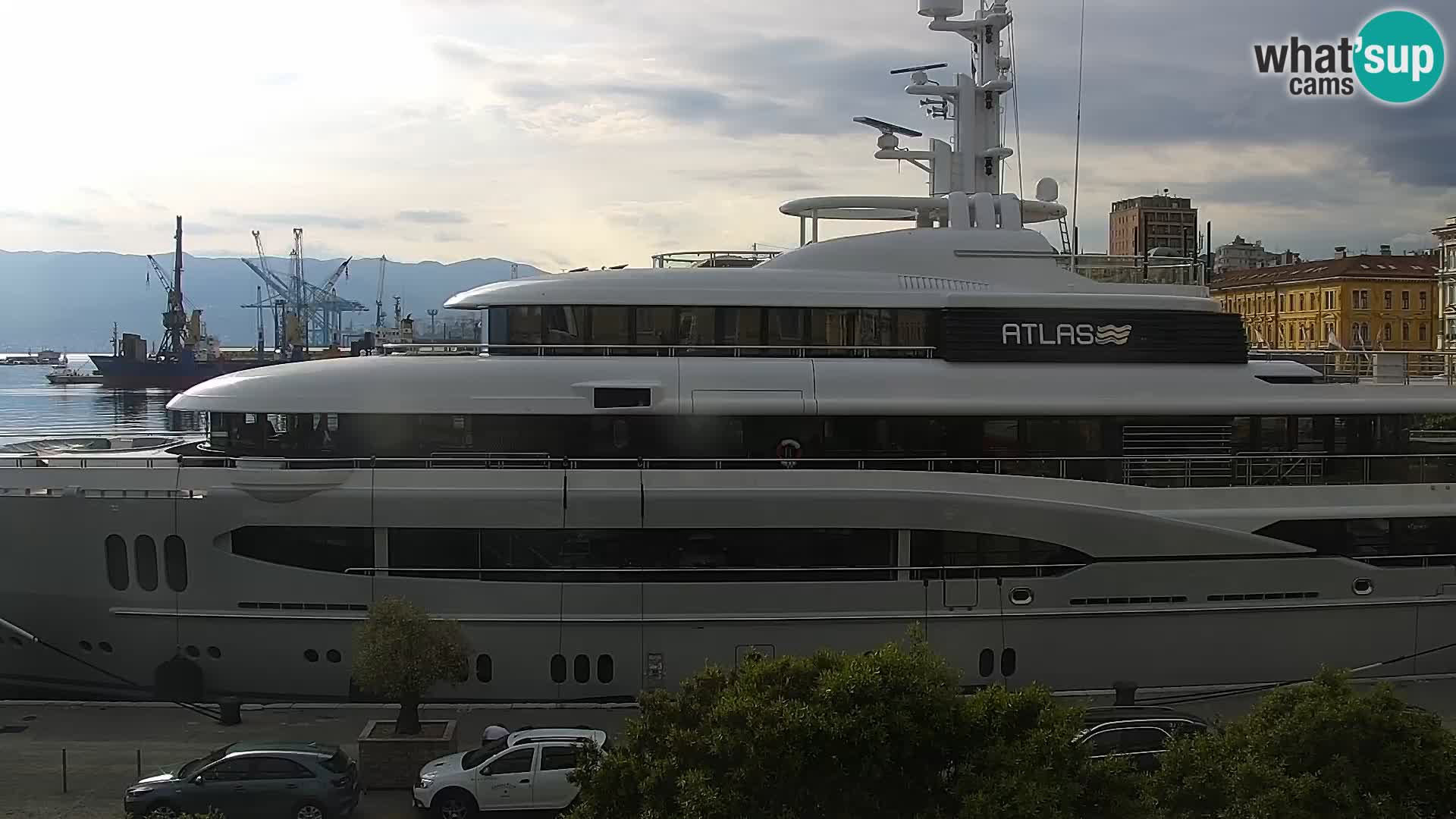 The Riva and Marina in Rijeka  – Live Webcam Croatia