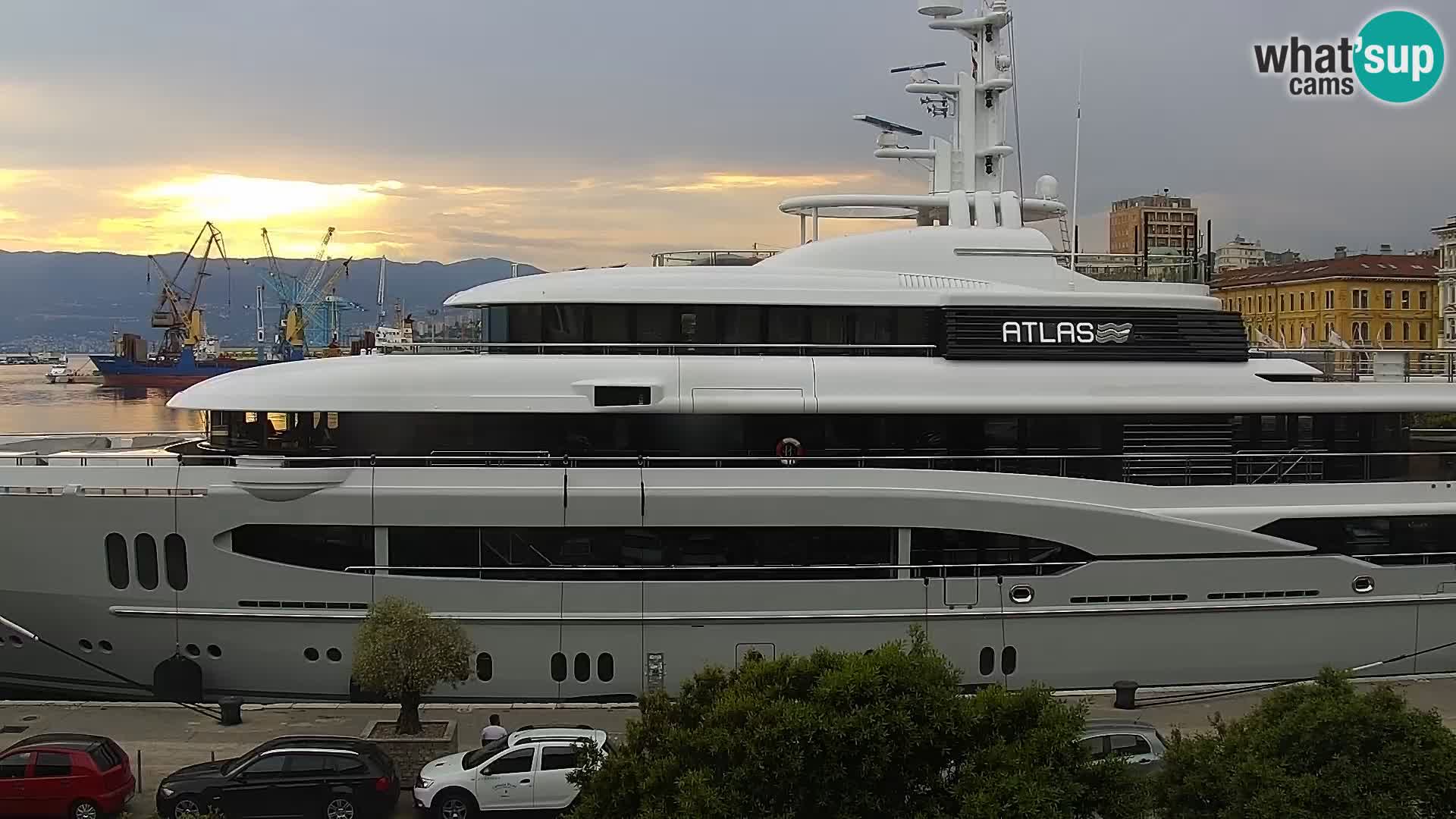 The Riva and Marina in Rijeka  – Live Webcam Croatia